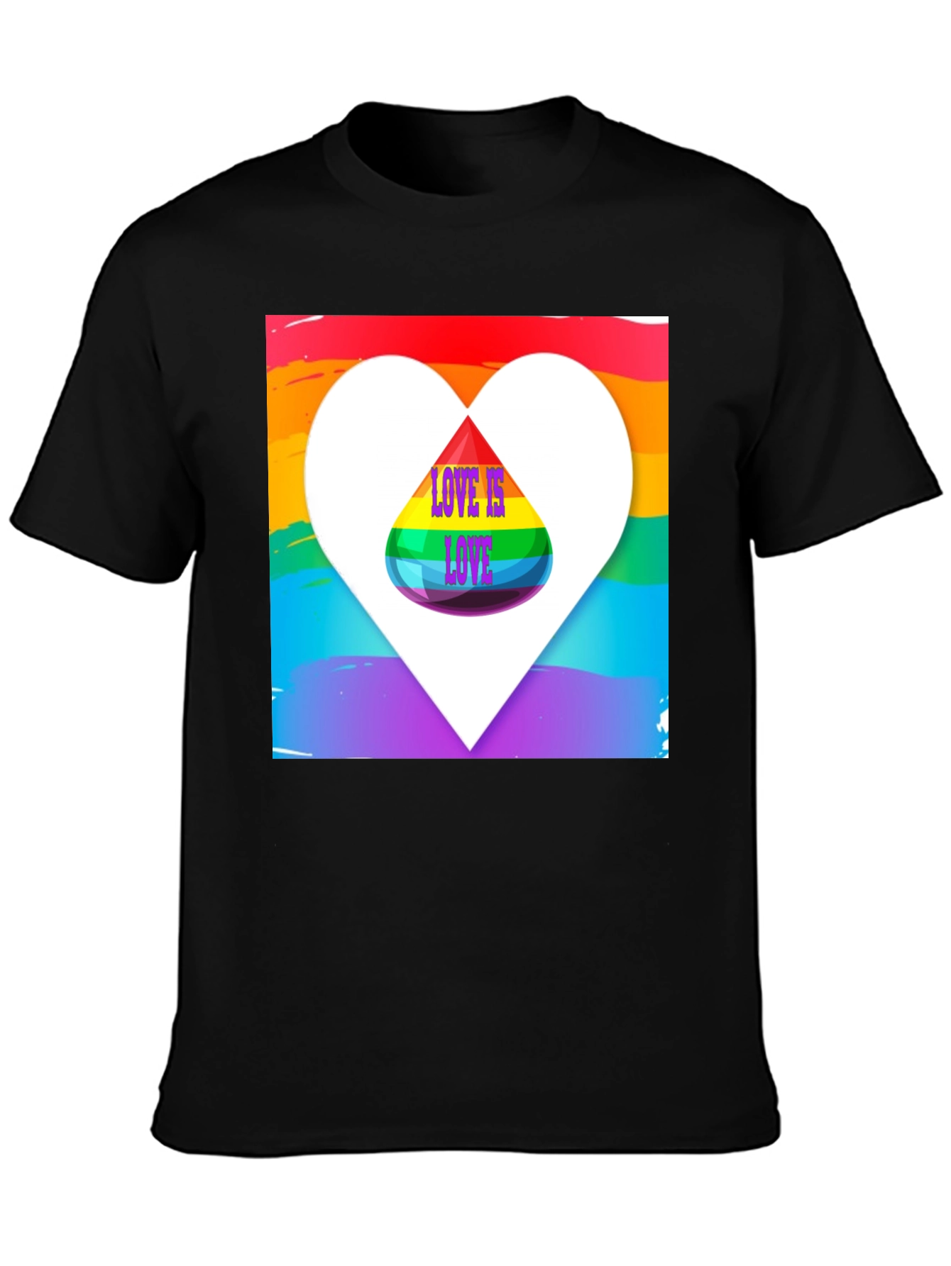 Love is Love Pride Rainbow Heart T-Shirt