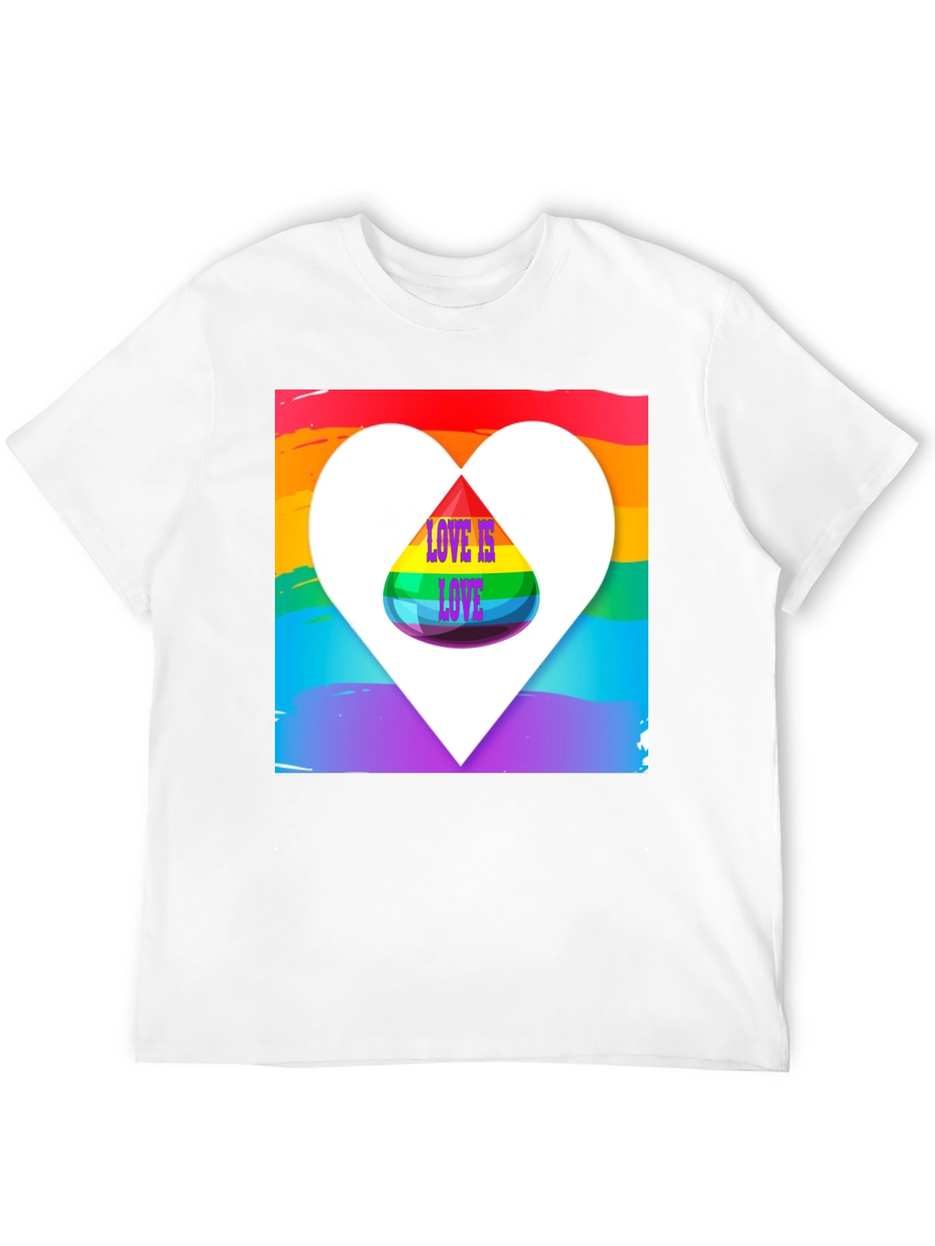 Love is Love Pride Rainbow Heart T-Shirt