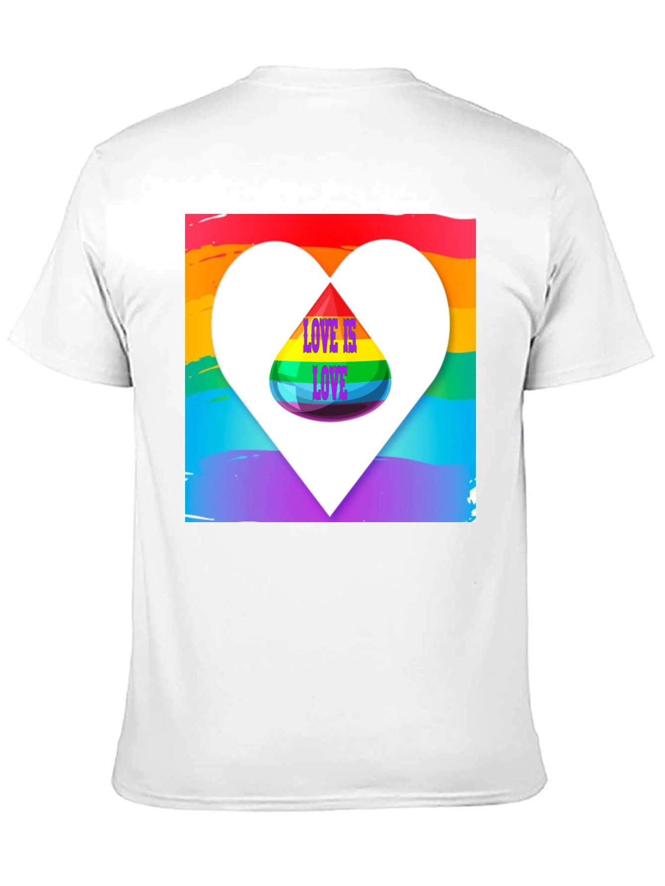 Love is Love Pride Rainbow Heart T-Shirt