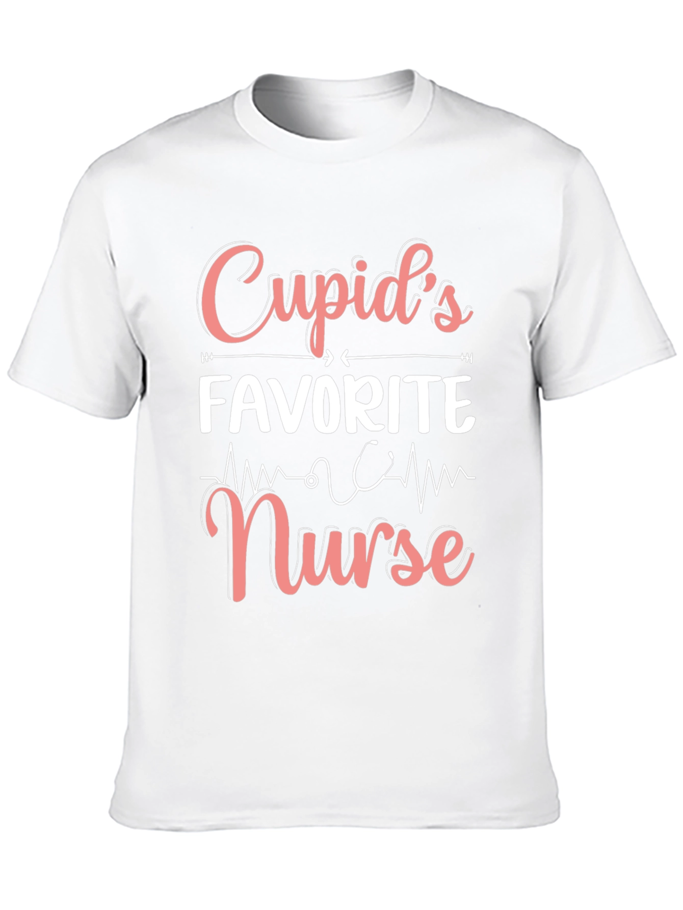 Cupids Favorite Nurse Graphic T-Shirt - Black