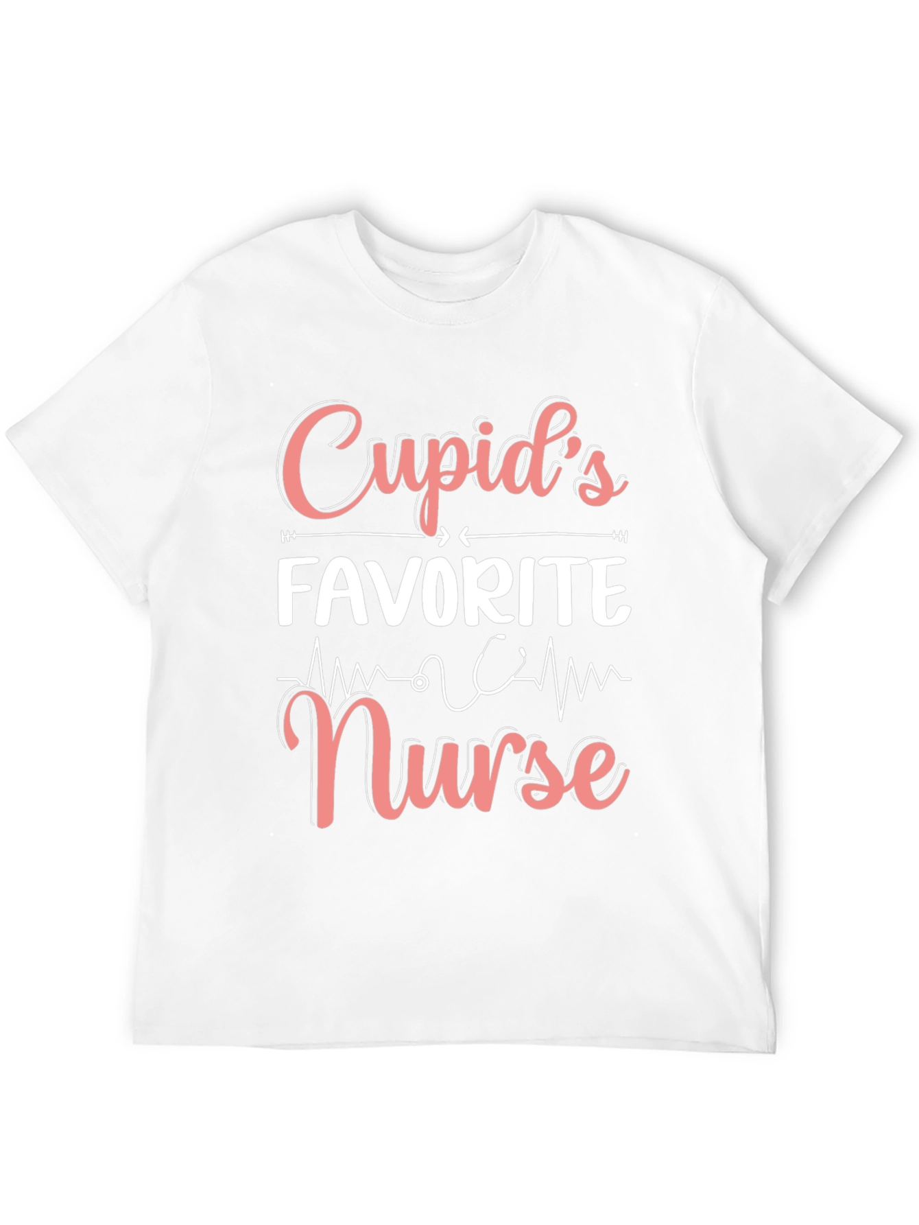 Cupids Favorite Nurse Graphic T-Shirt - Black