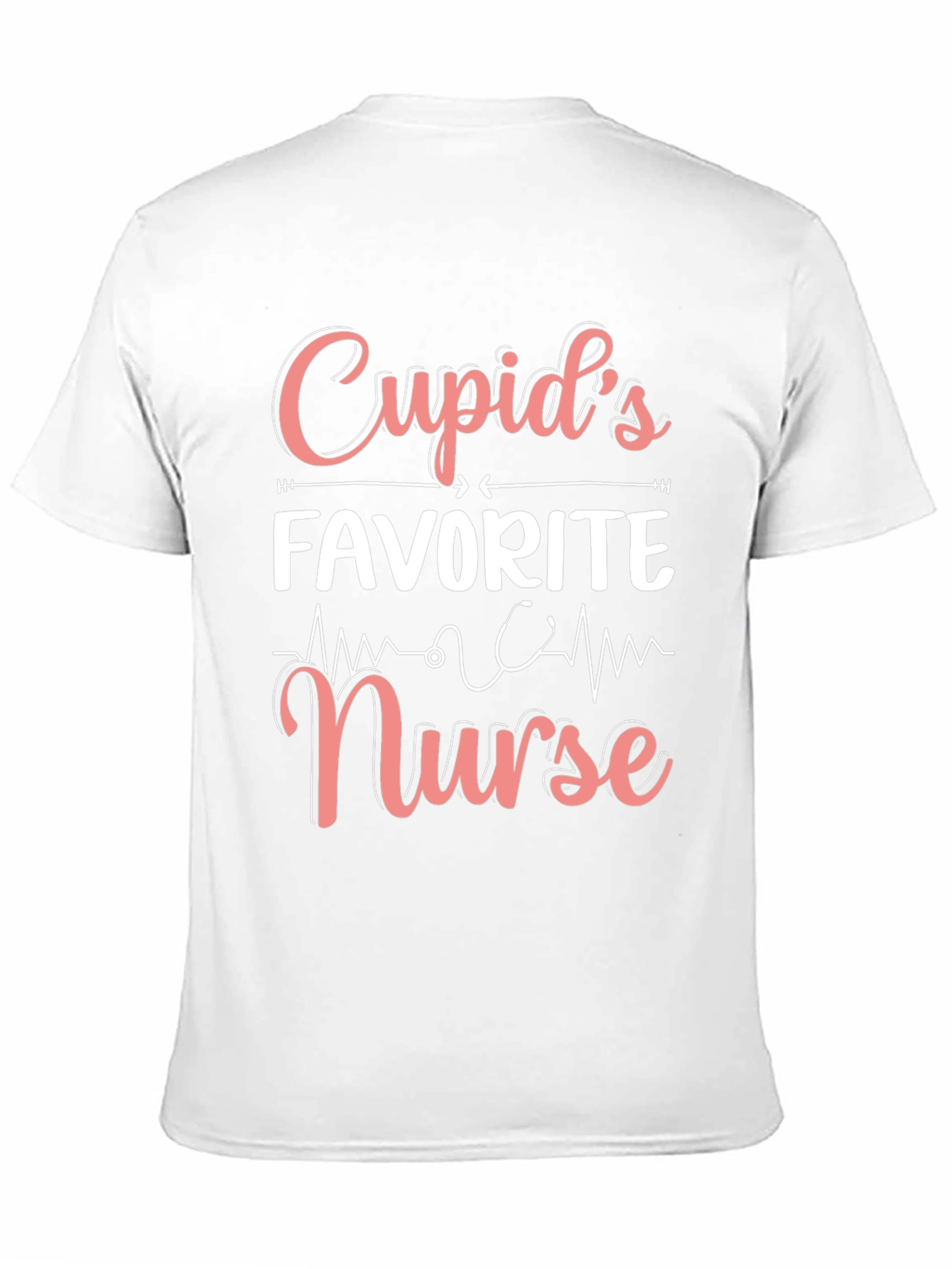 Cupids Favorite Nurse Graphic T-Shirt - Black
