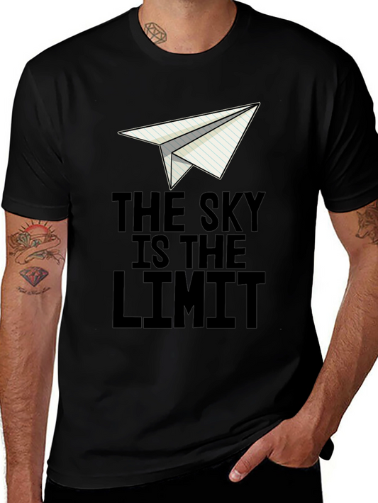 Skys The Limit Paper Plane Graphic Tee - Unisex