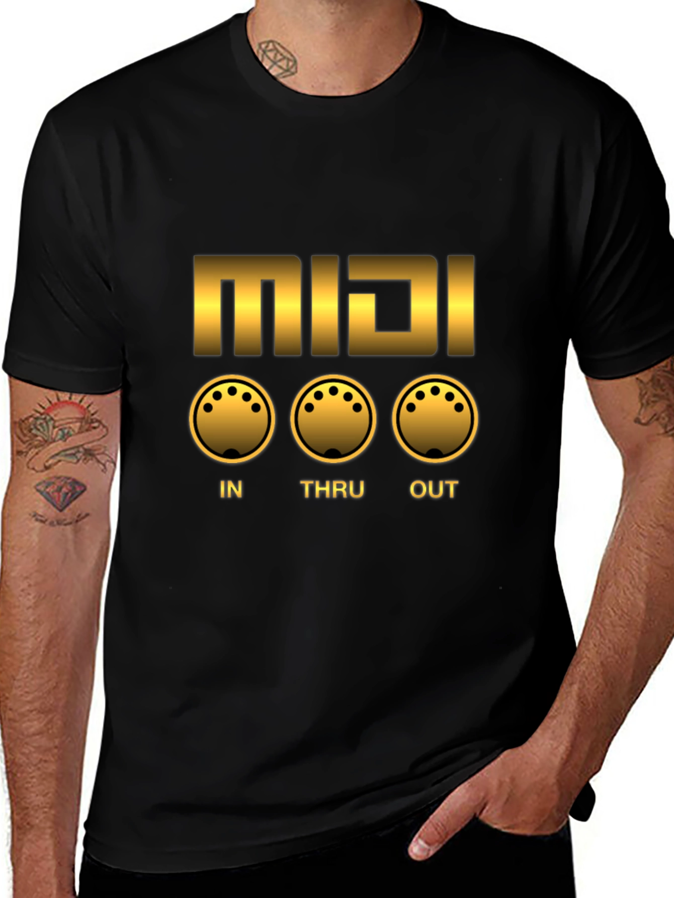 MIDI In Thru Out Graphic T-Shirt