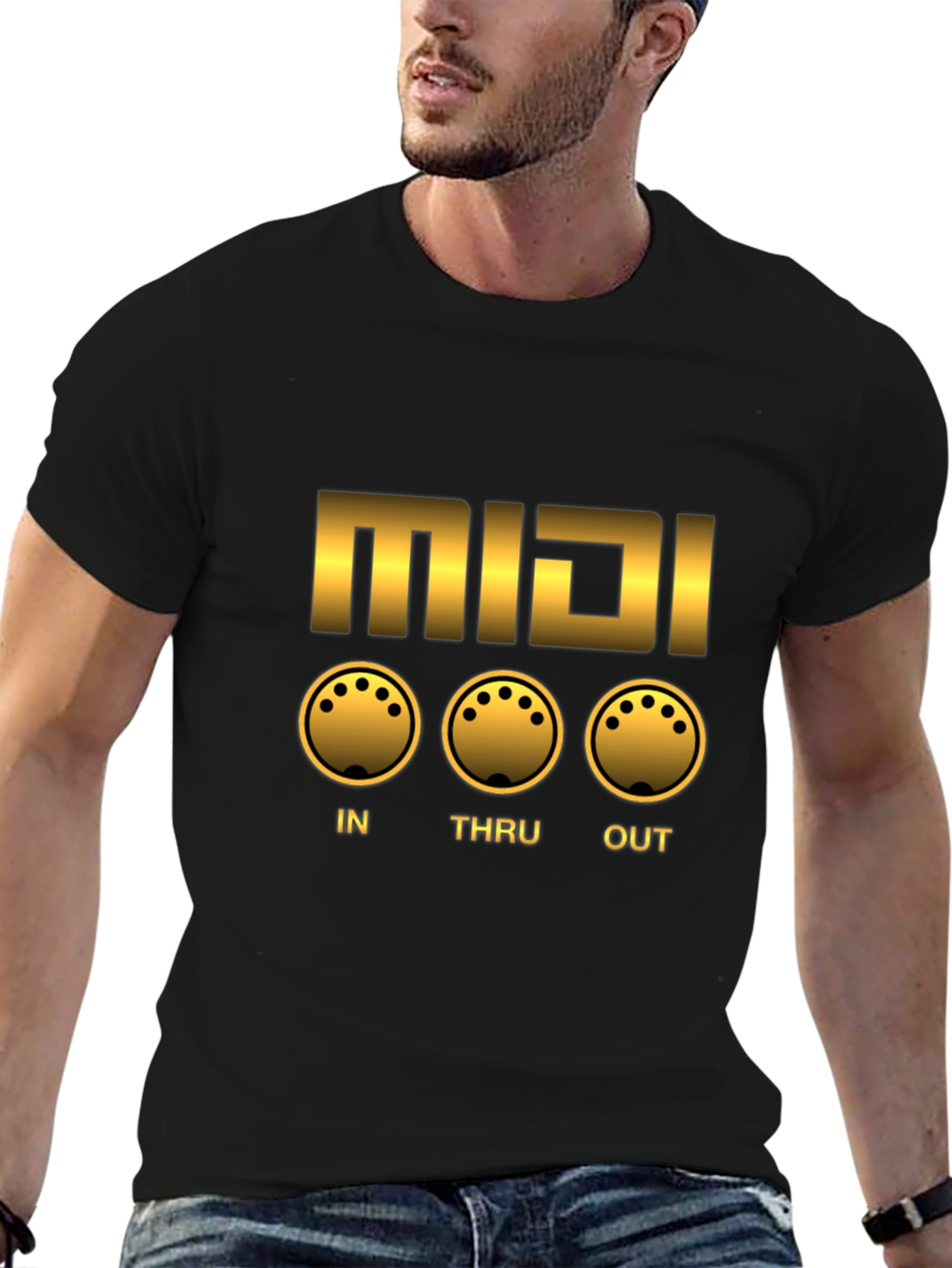 MIDI In Thru Out Graphic T-Shirt