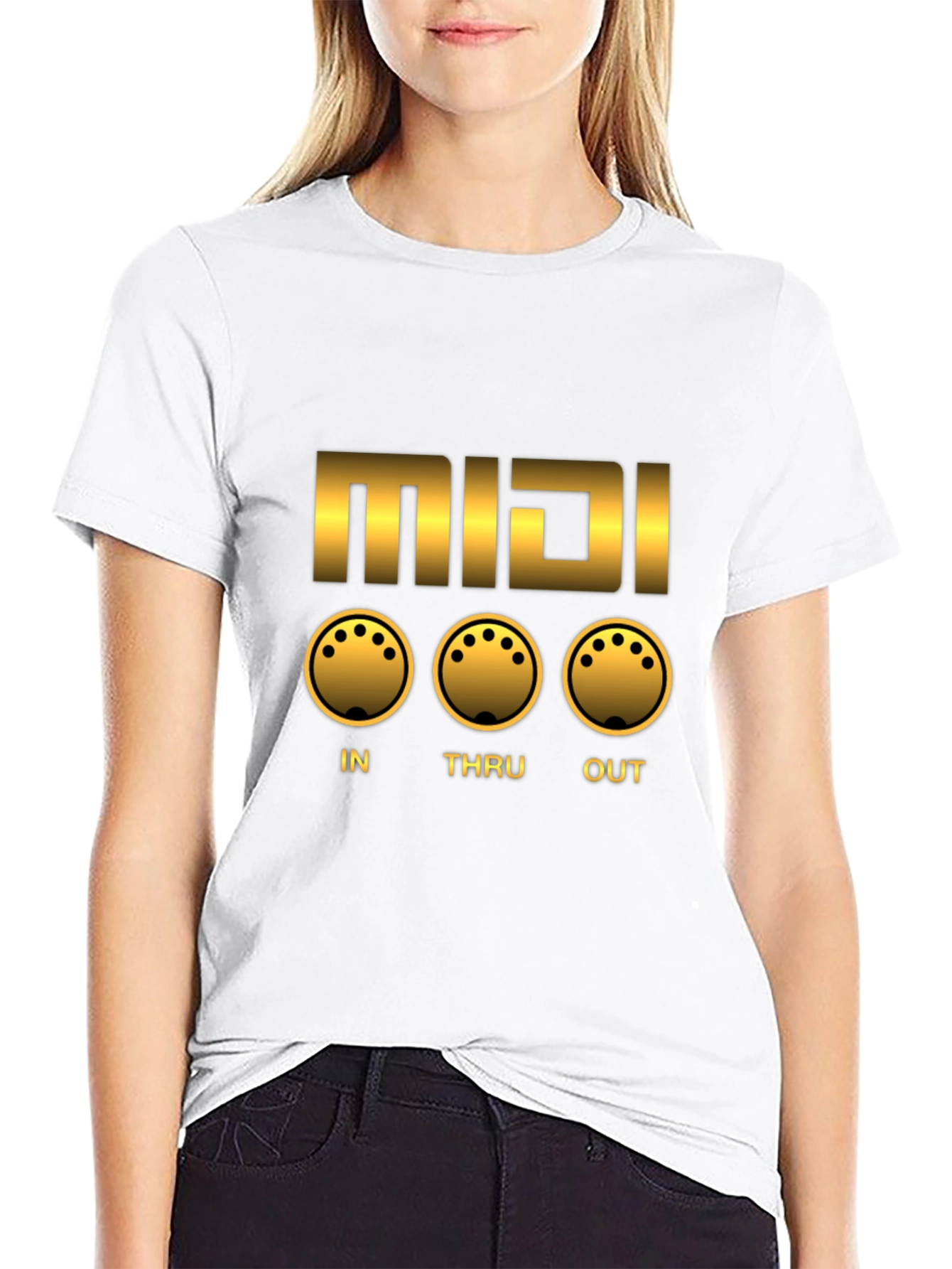 MIDI In Thru Out Graphic T-Shirt