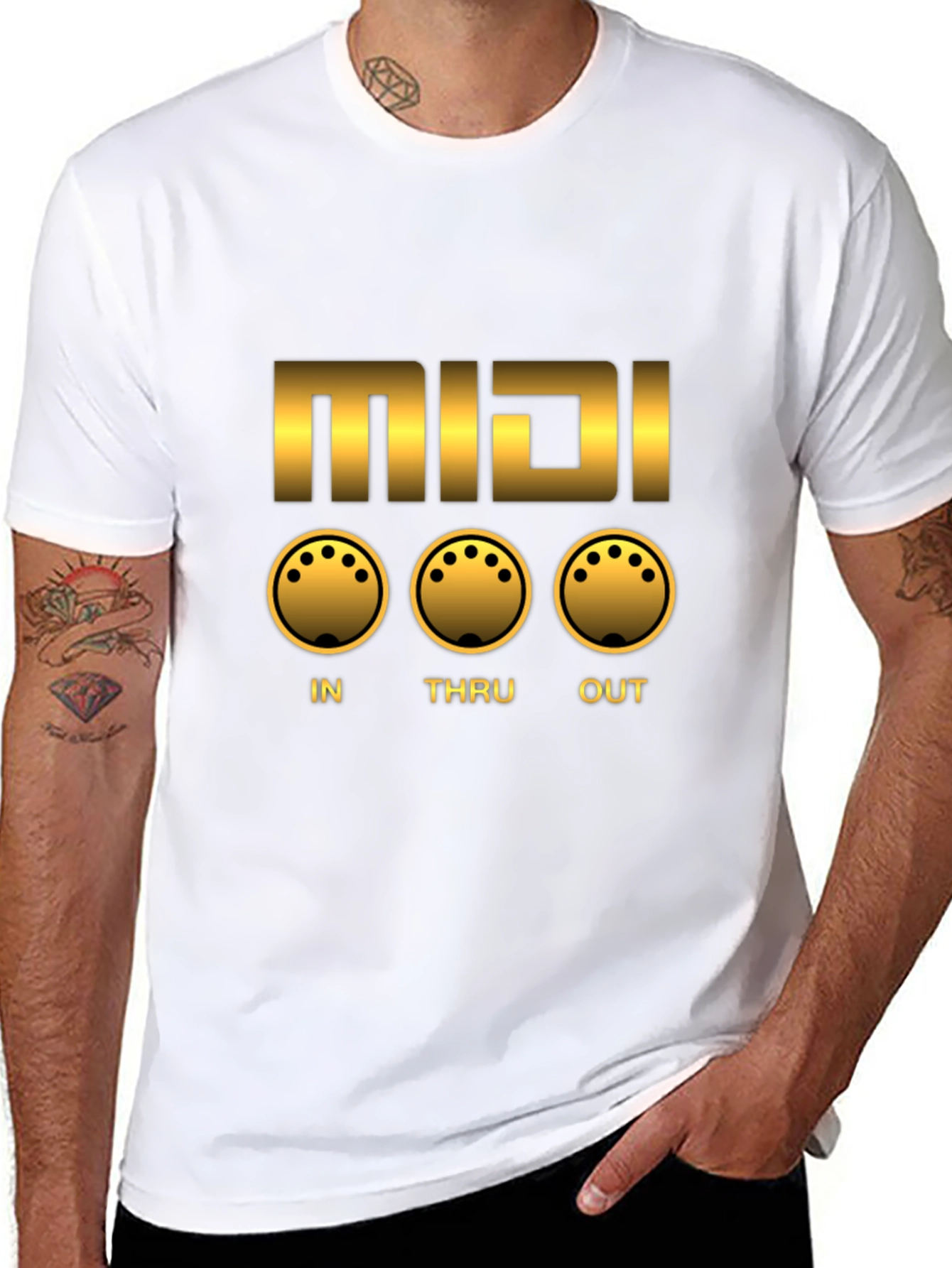 MIDI In Thru Out Graphic T-Shirt