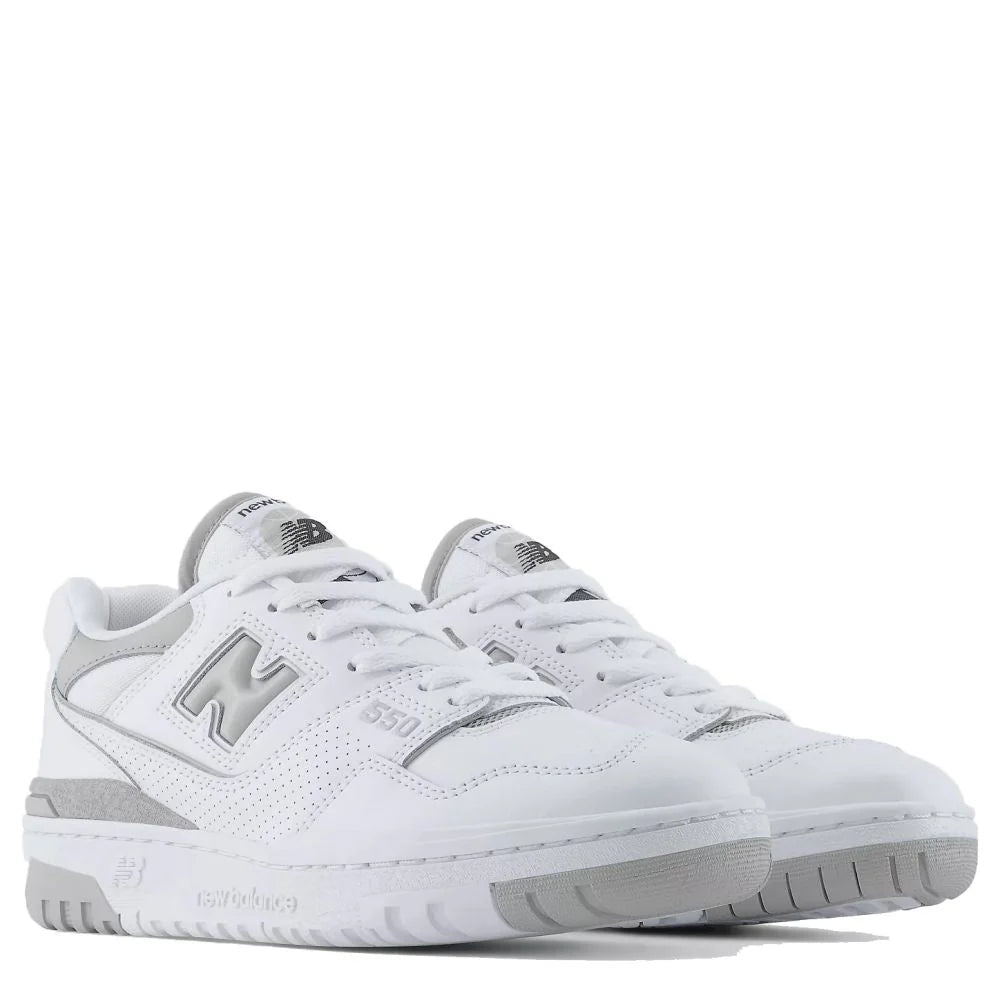 New Balance Women's 550 in White with Raincloud