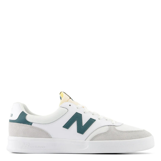 New Balance 300 Court in White with Brighton Grey and New Spruce