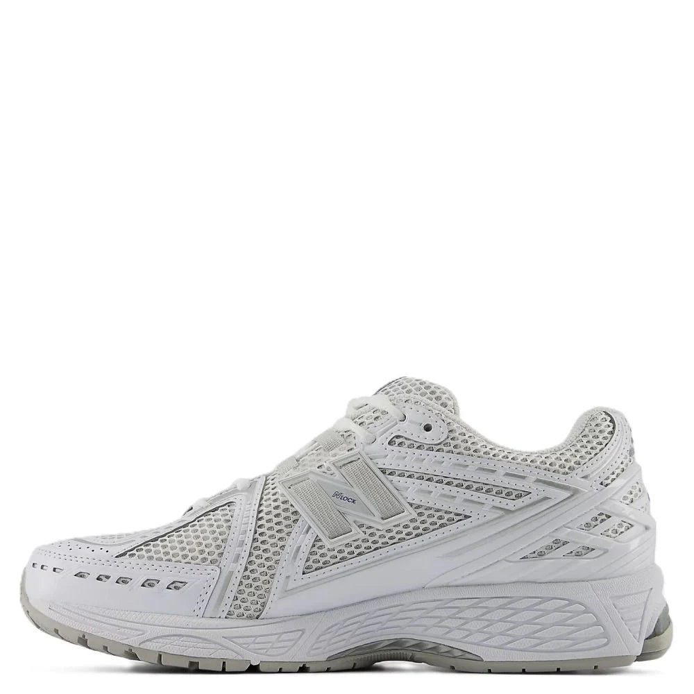 New Balance Women's 1906R in White with Team Royal and Silver Metallic