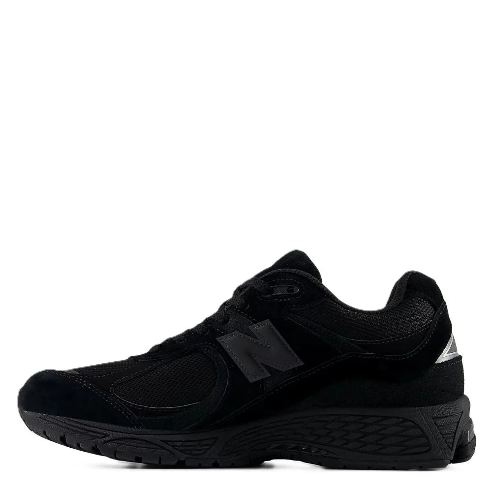 New Balance 2002R in Black with Black Metallic