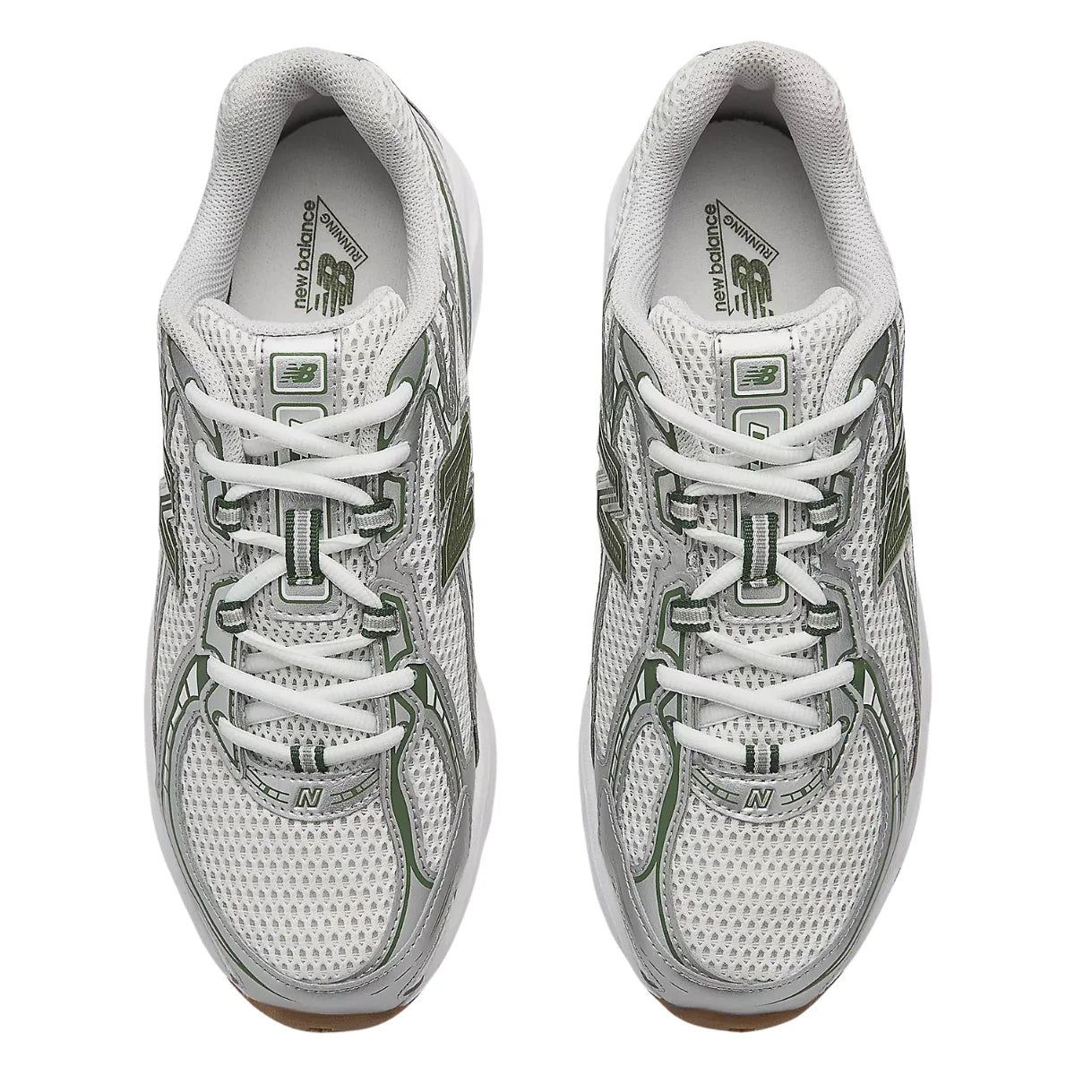 New Balance Women's 740 in Grey Matter with Dark Alpine Green