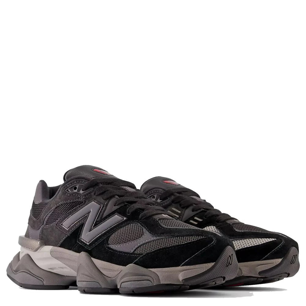 New Balance 9060 in Black with Castlerock and Rain Cloud