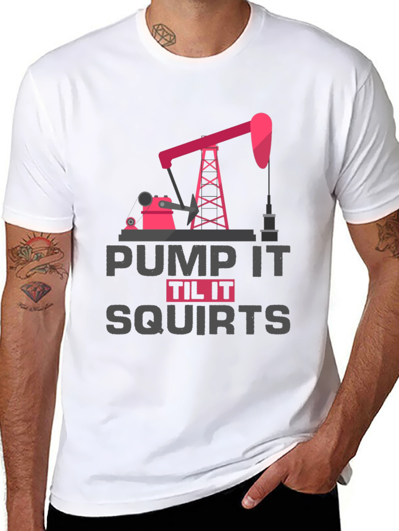Pump It Til It Squirts Graphic Tee