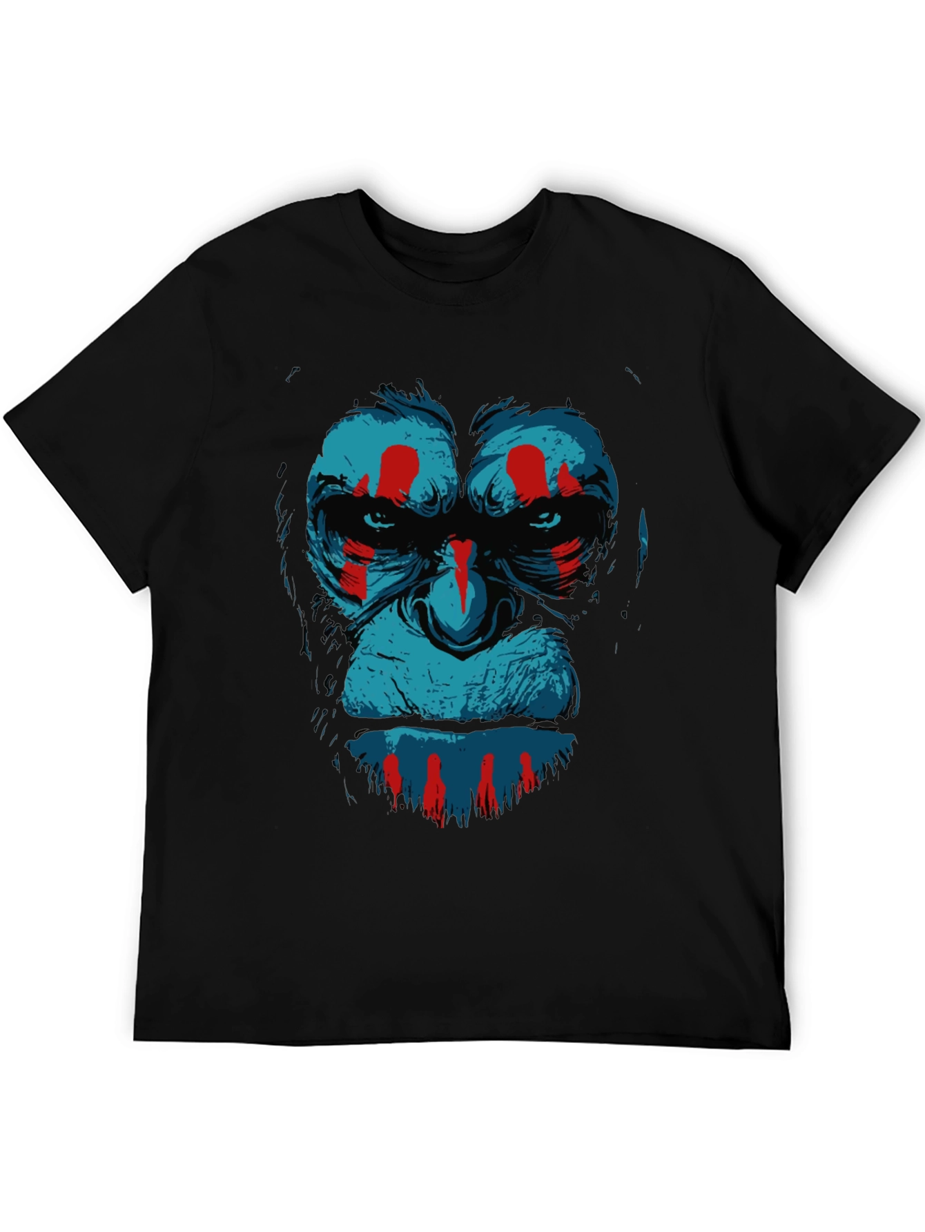 Ape Graphic Print Tee - Black