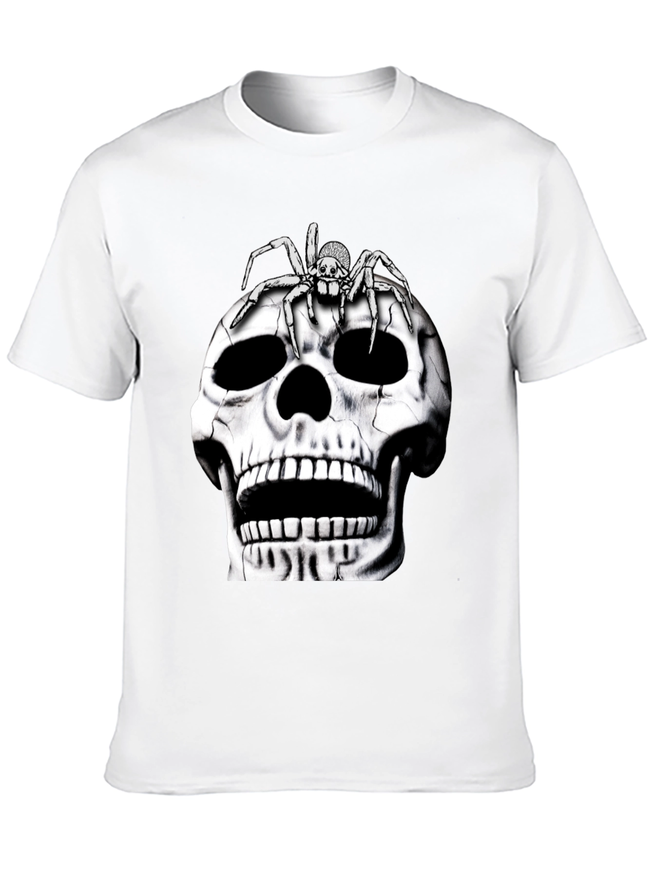 Skull and Spider Graphic T-Shirt