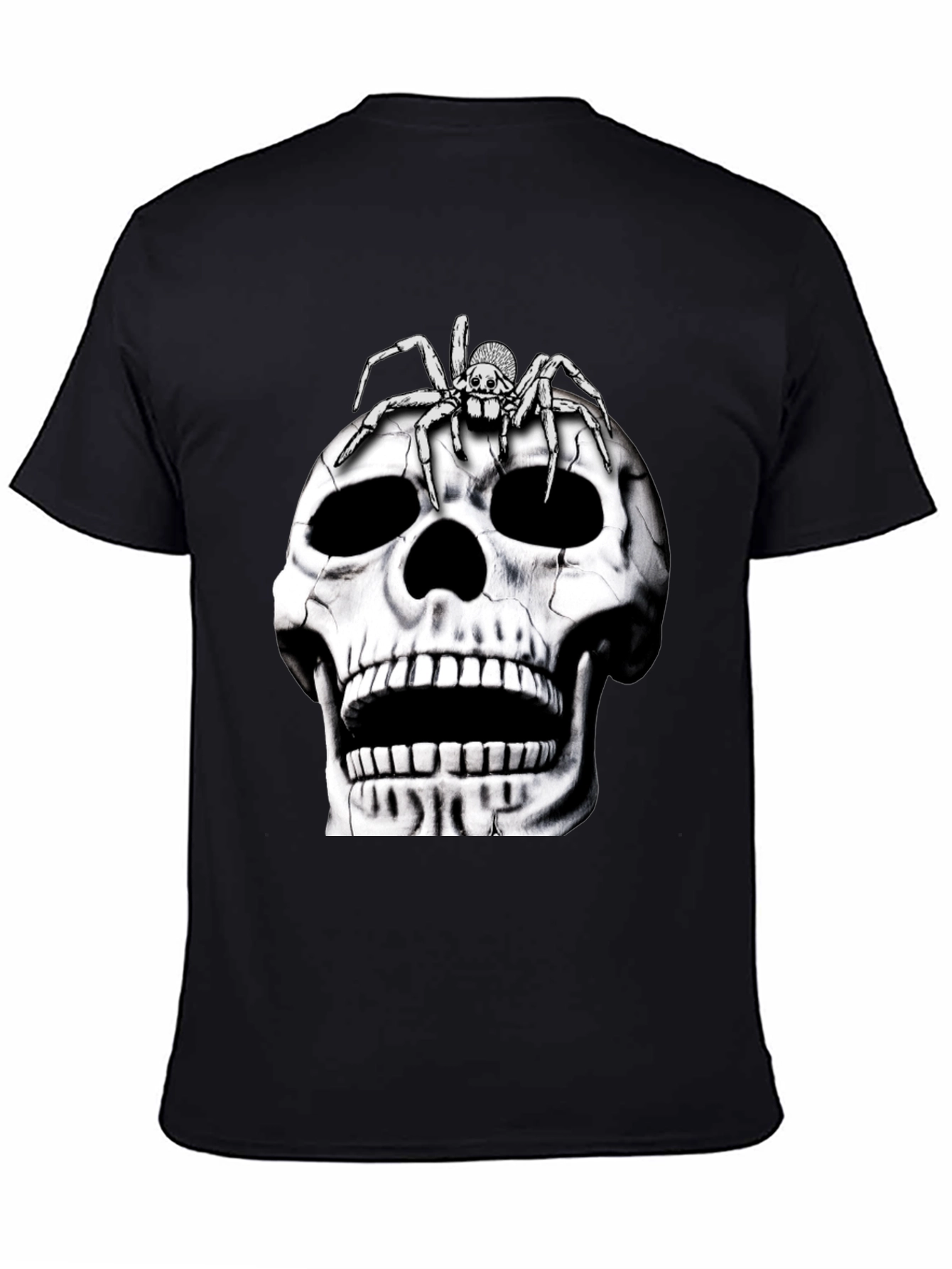 Skull and Spider Graphic T-Shirt