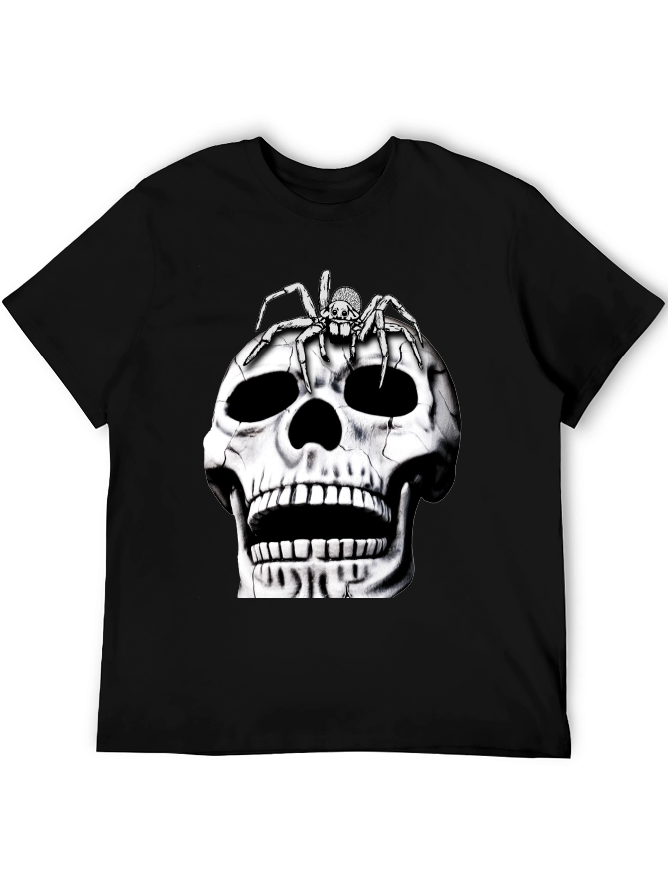 Skull and Spider Graphic T-Shirt