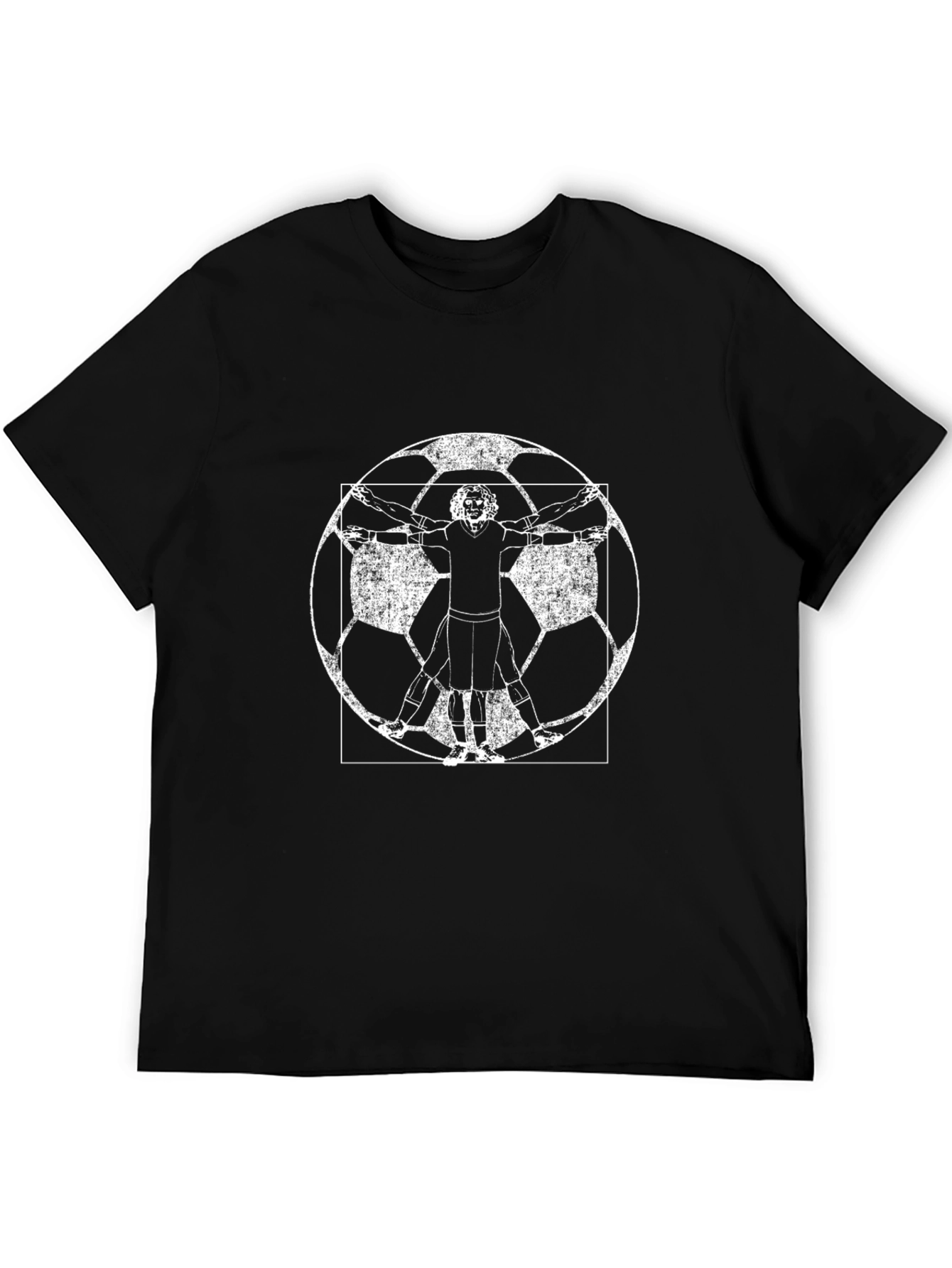 Vitruvian Footballer Graphic Tee