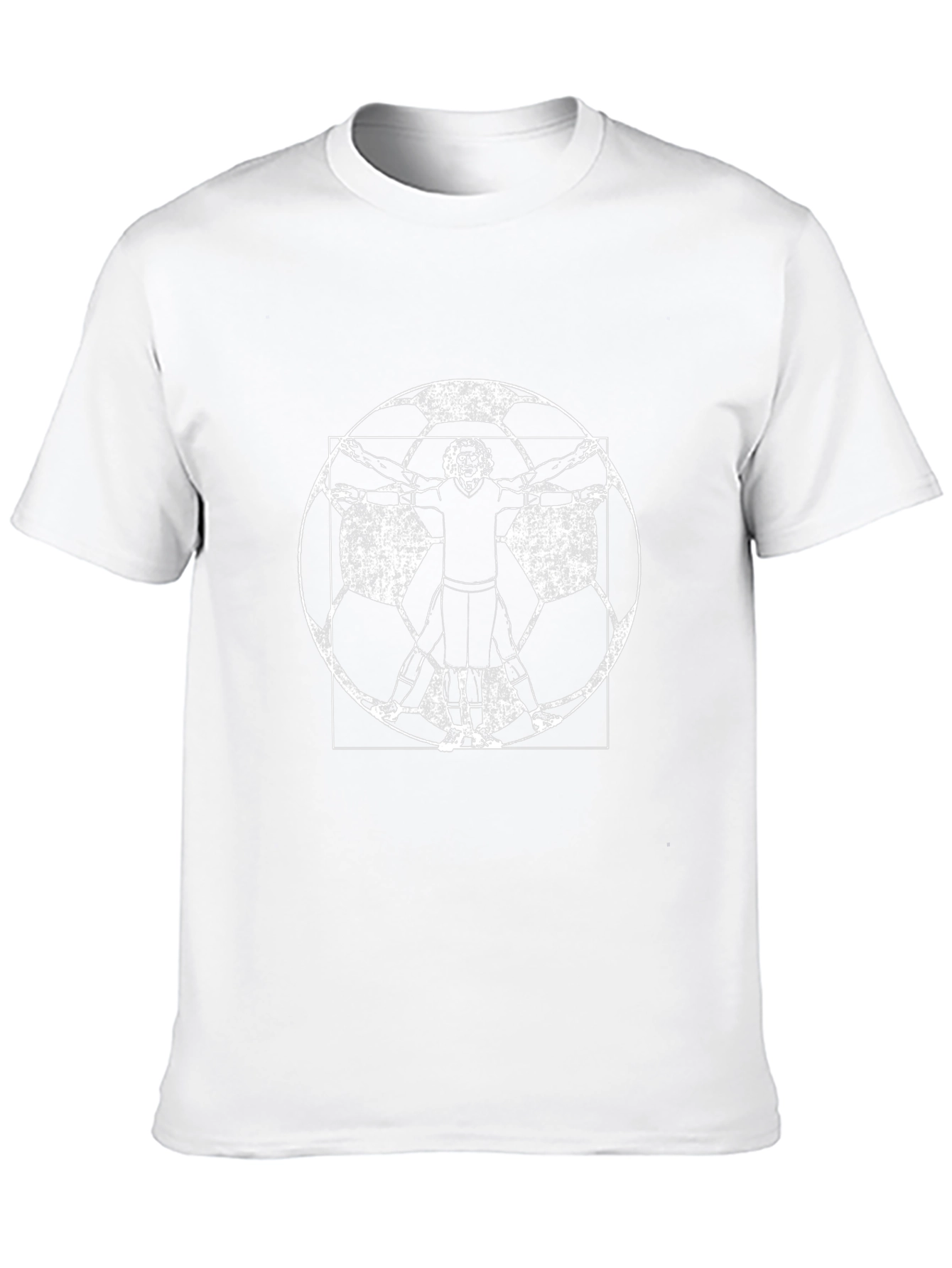Vitruvian Footballer Graphic Tee