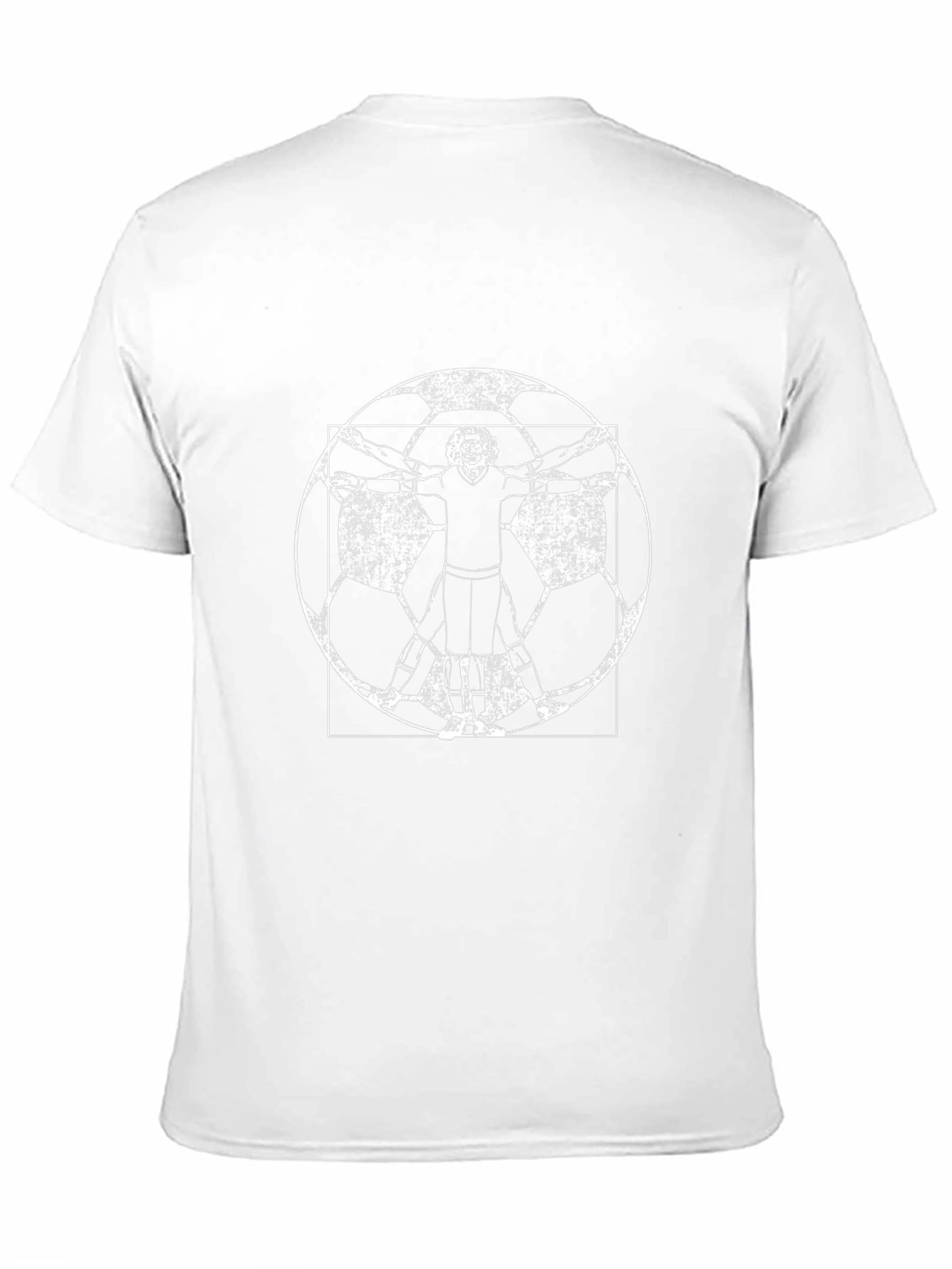 Vitruvian Footballer Graphic Tee