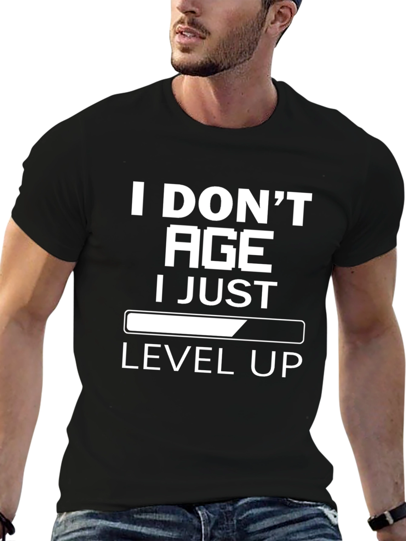 I Dont Age I Level Up Graphic Tee