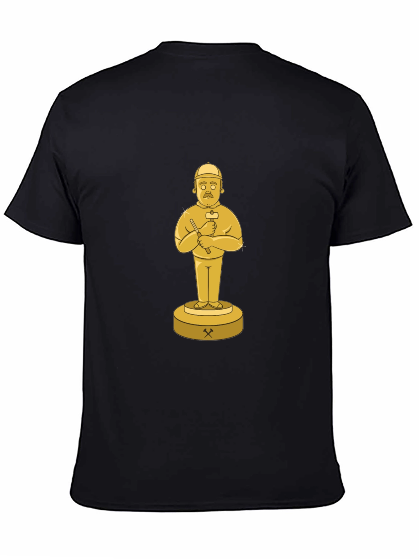 Black T-Shirt with Miner Trophy Graphic