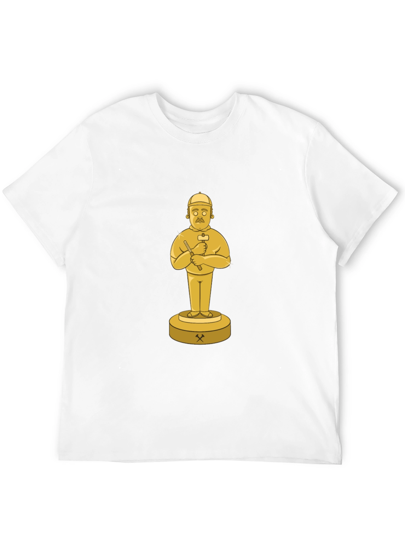 Black T-Shirt with Miner Trophy Graphic