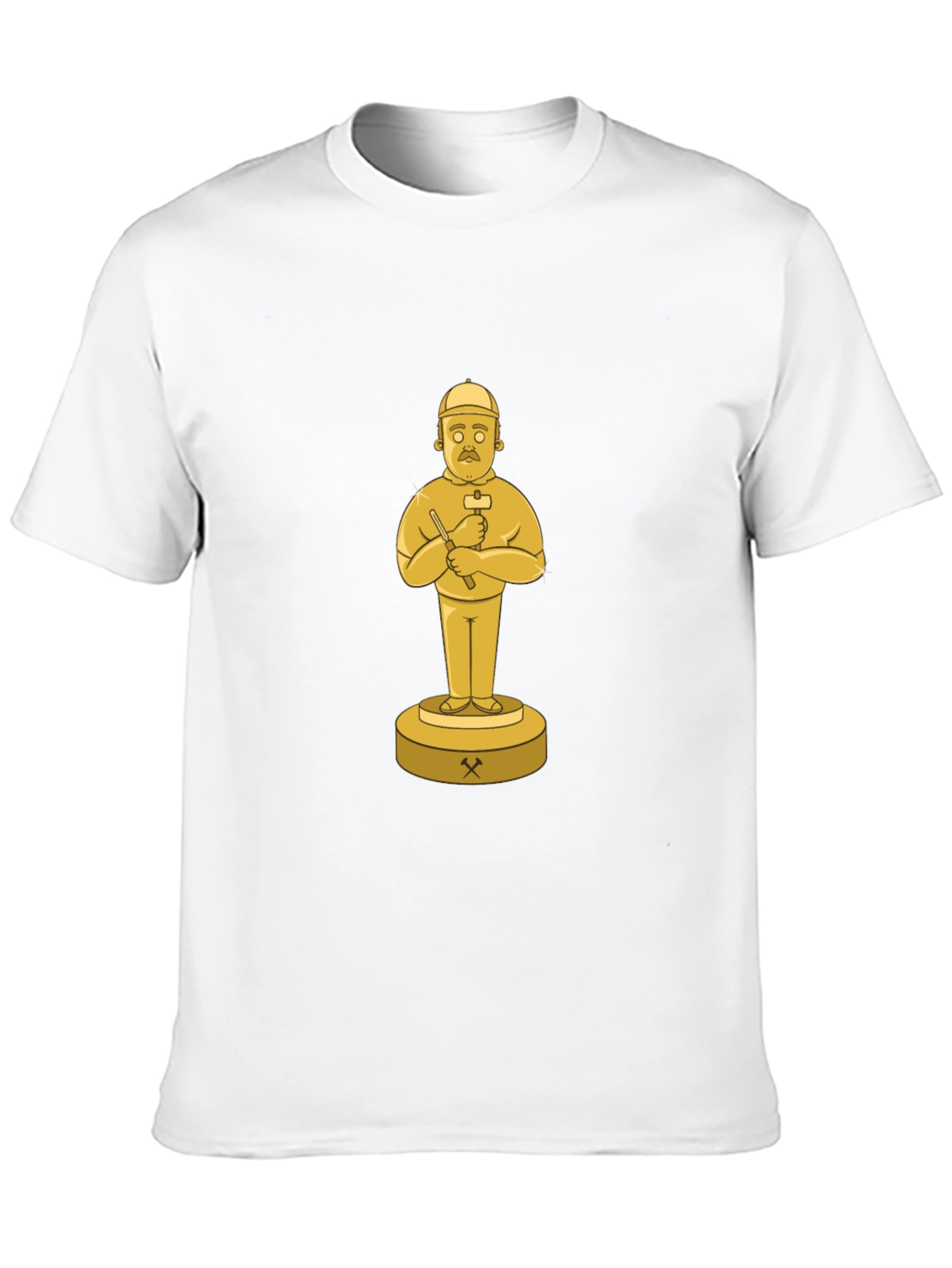 Black T-Shirt with Miner Trophy Graphic