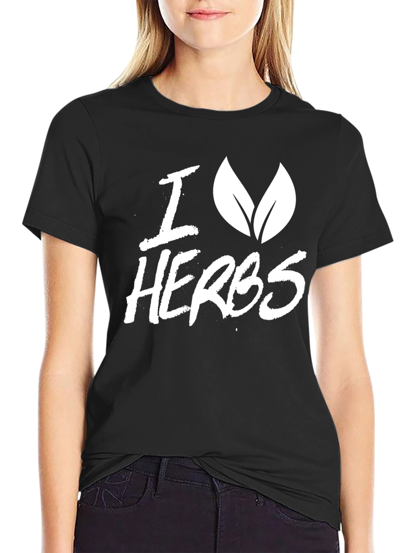 I Love Herbs Black T-Shirt