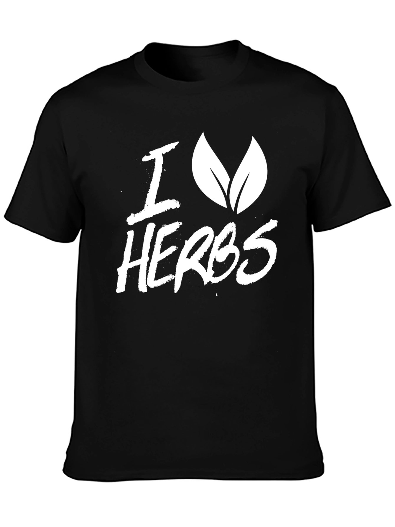 I Love Herbs Black T-Shirt