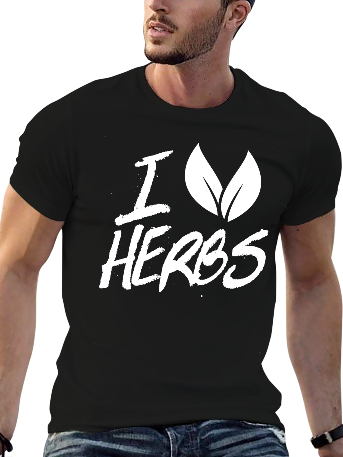 I Love Herbs Black T-Shirt