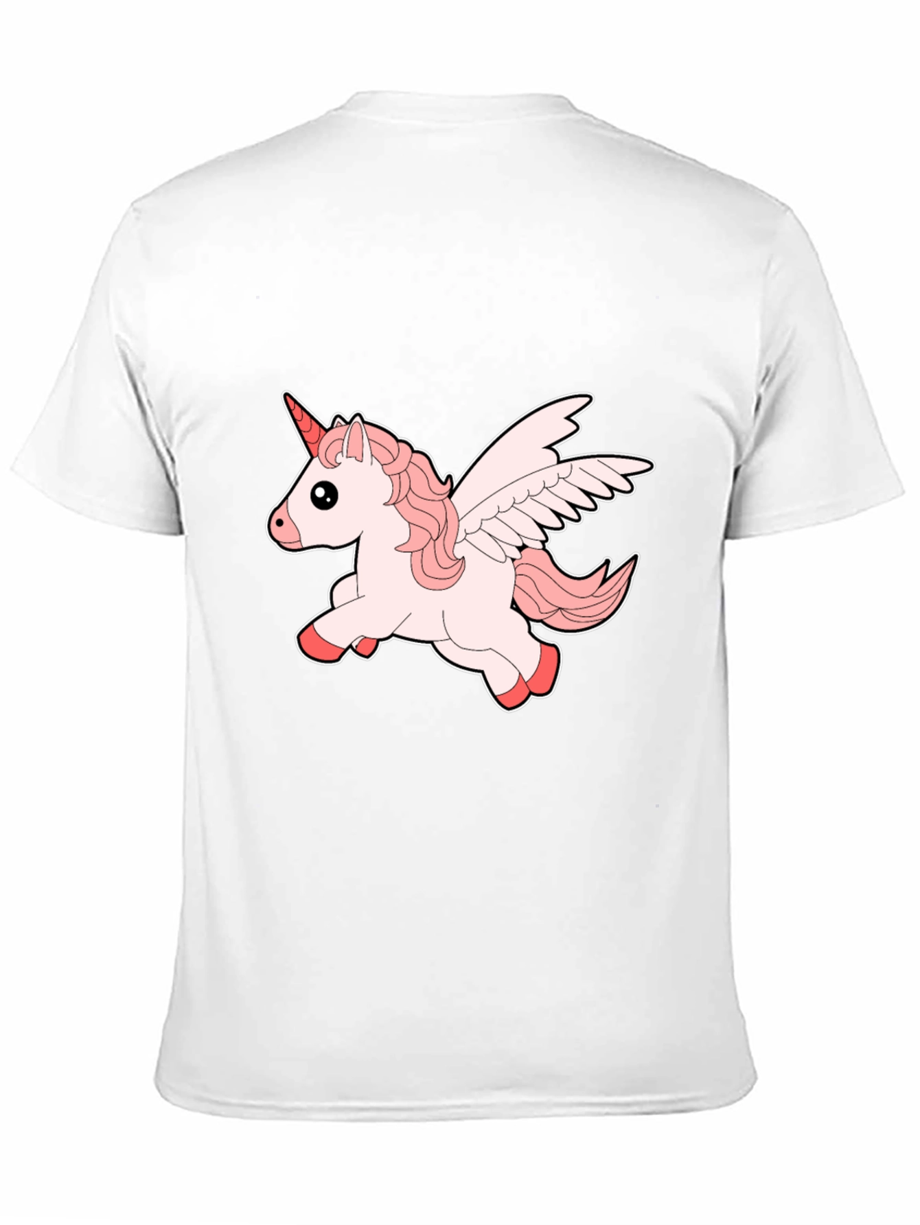 Unicorn Graphic Print Black T-Shirt