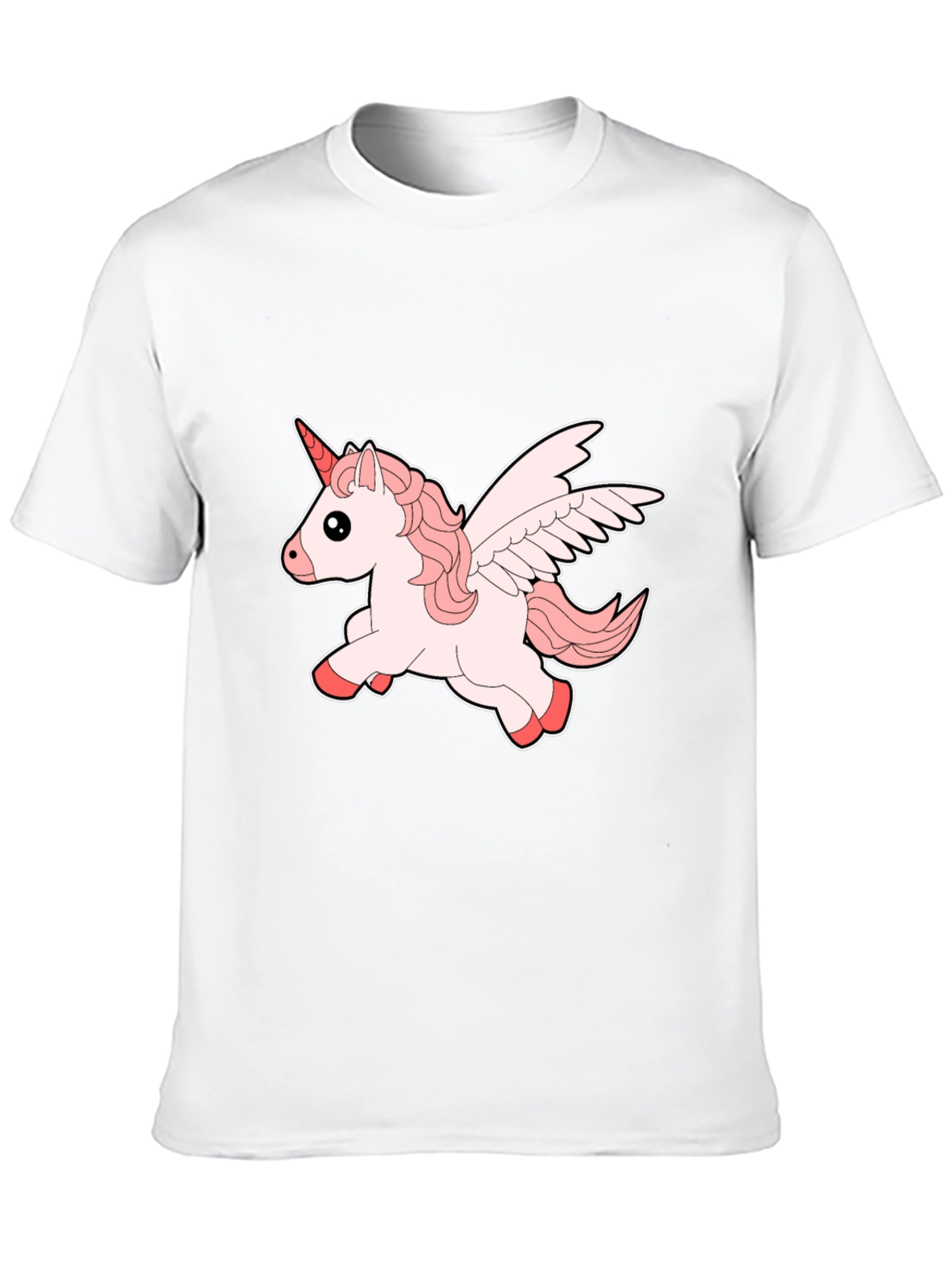 Unicorn Graphic Print Black T-Shirt