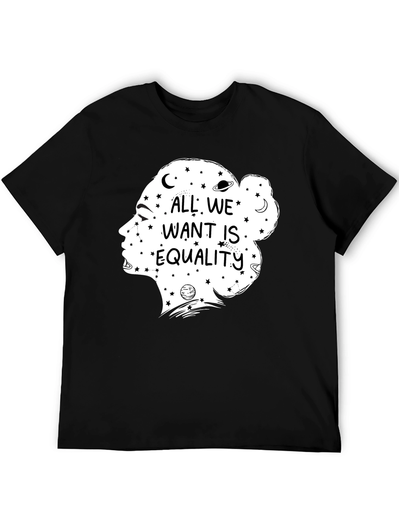 Equality Graphic Tee - Celestial Feminist Shirt
