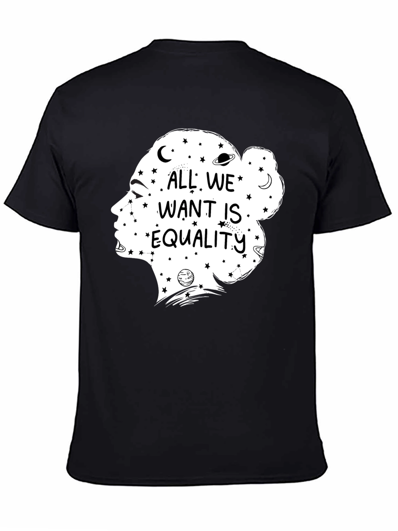 Equality Graphic Tee - Celestial Feminist Shirt