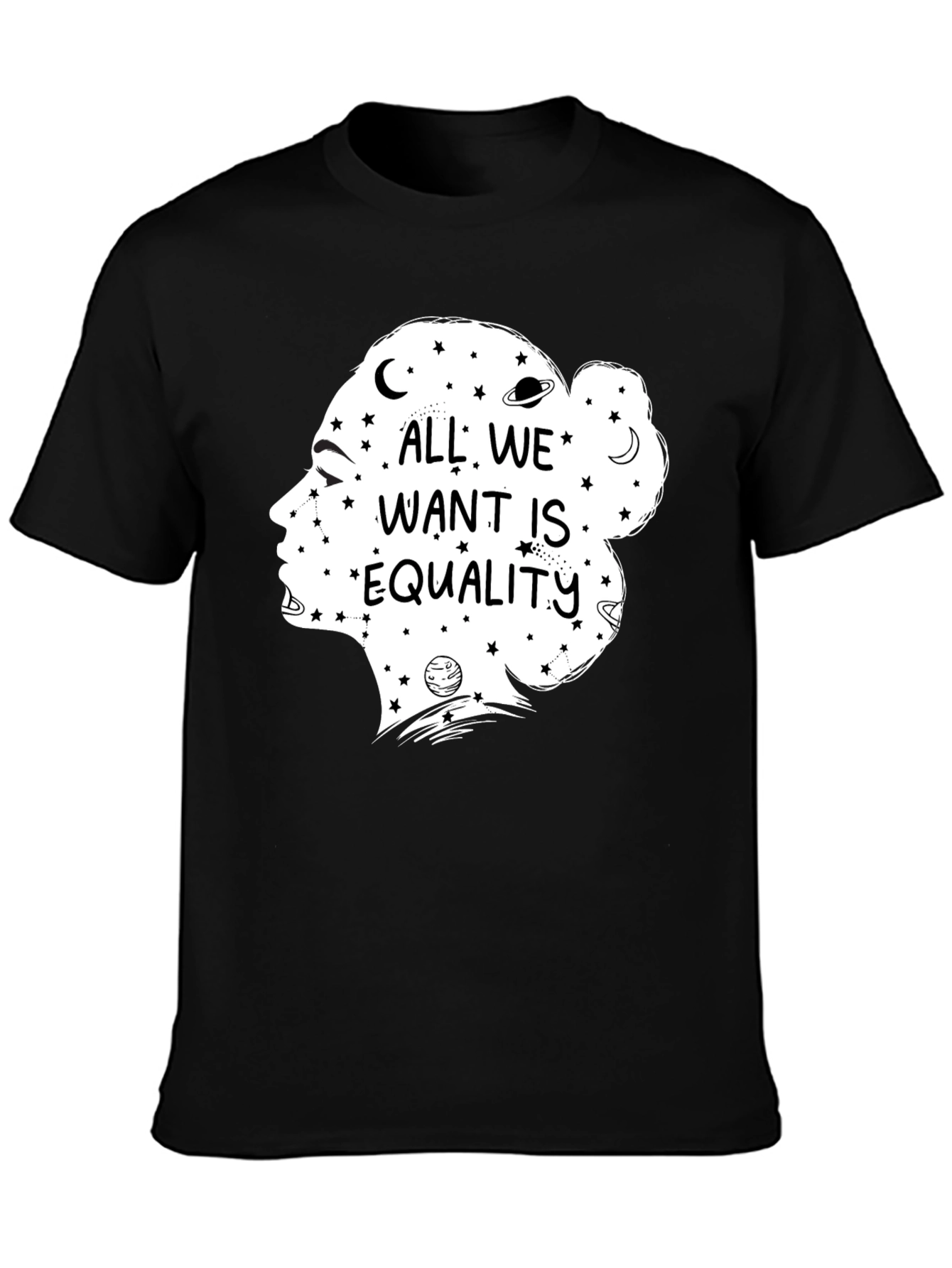 Equality Graphic Tee - Celestial Feminist Shirt