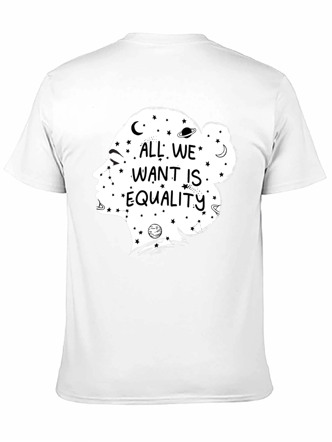 Equality Graphic Tee - Celestial Feminist Shirt