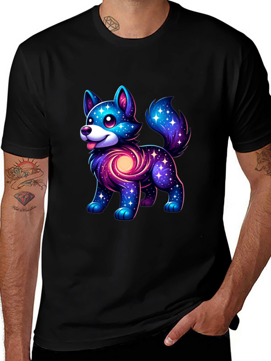 Galaxy Pup T-Shirt - Cosmic Dog Design