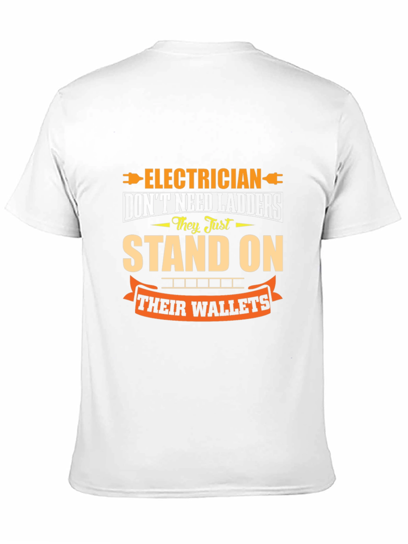 Electrician Wallet Humor Graphic Tee - Black
