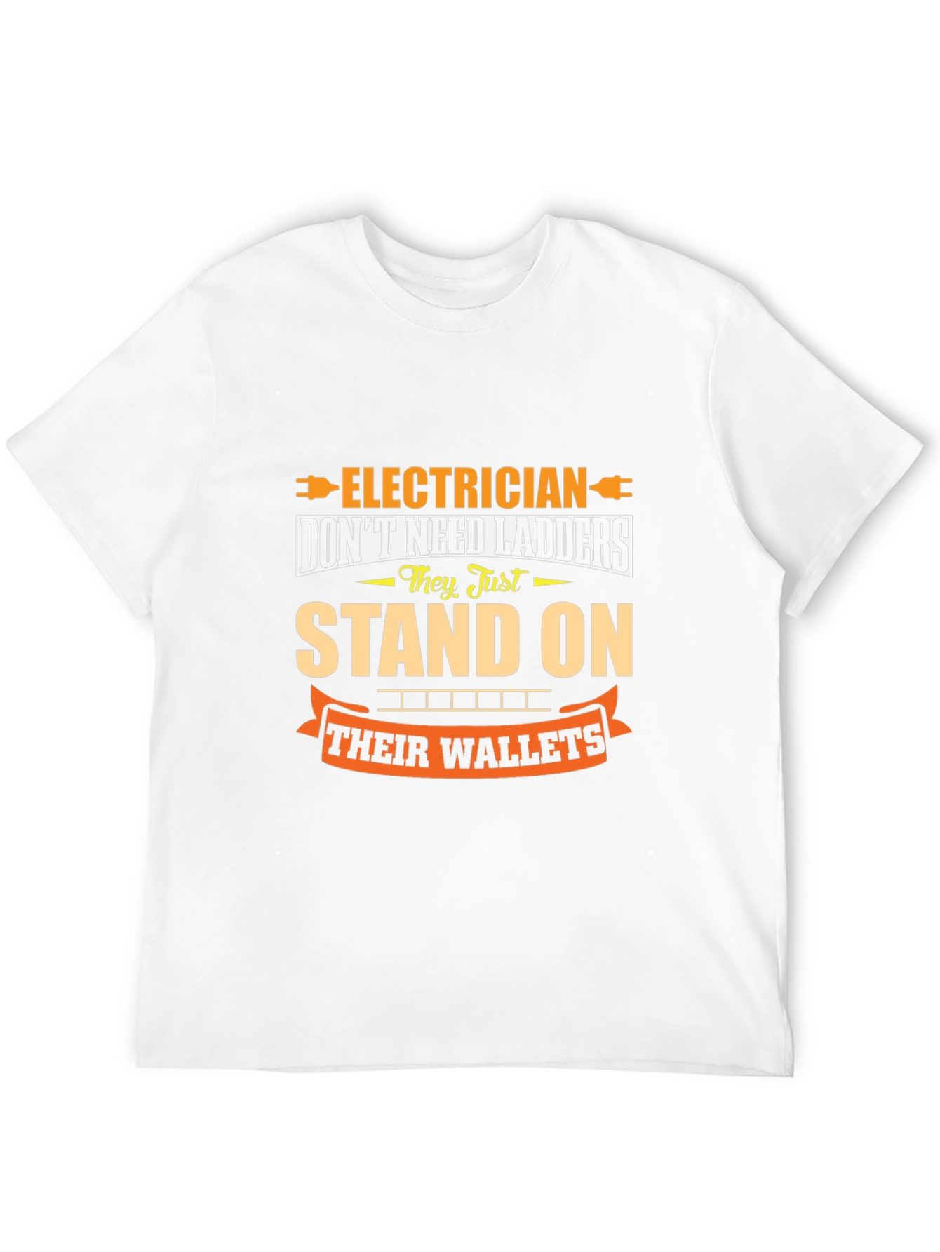 Electrician Wallet Humor Graphic Tee - Black
