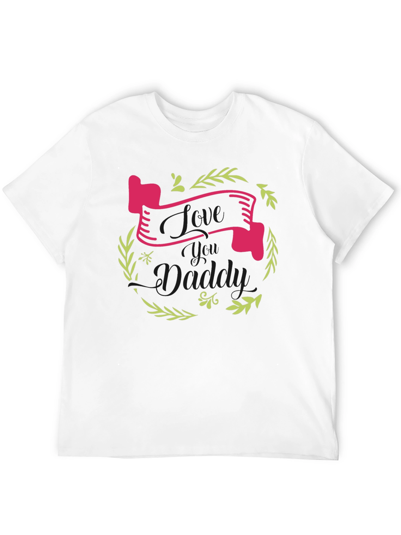 Love You Daddy Black Graphic Tee