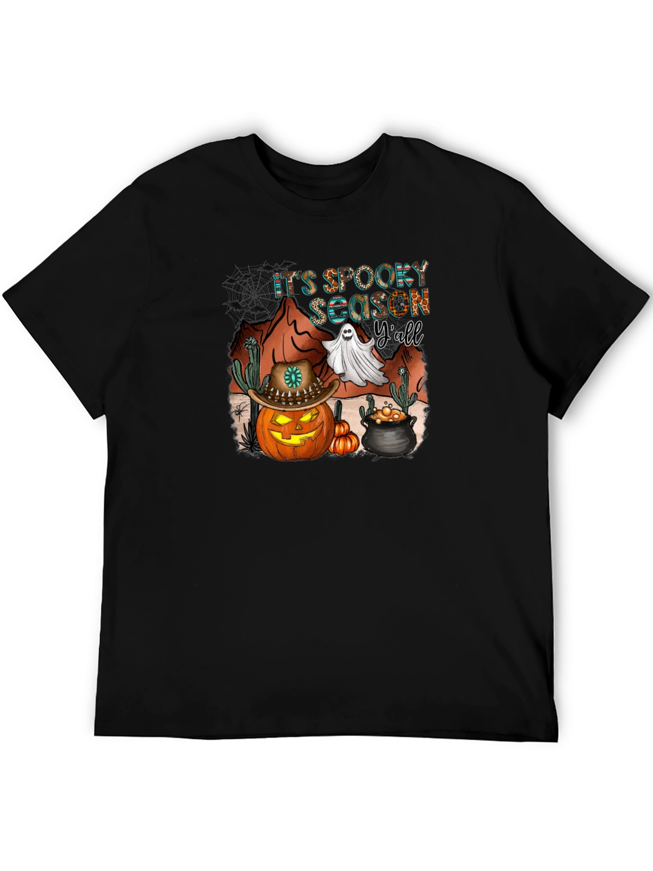 Spooky Season Yall Black T-Shirt
