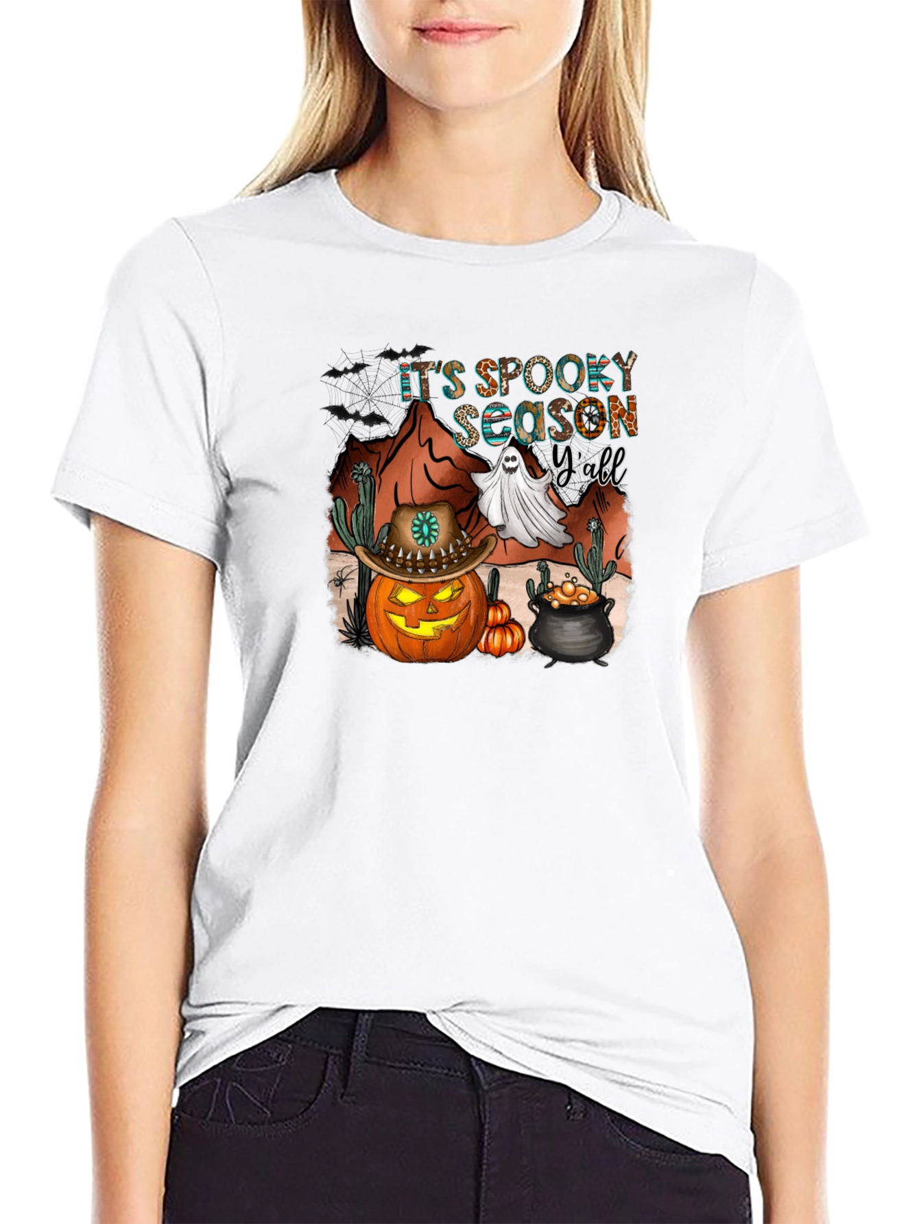 Spooky Season Yall Black T-Shirt