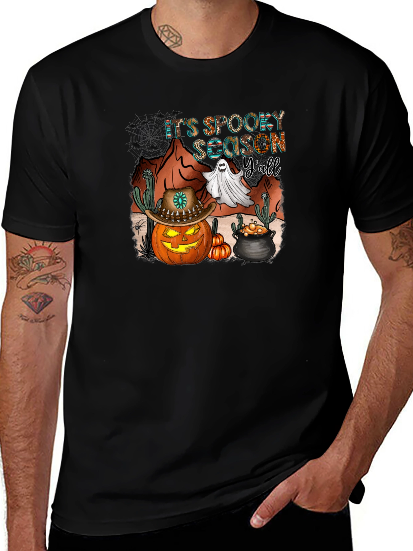 Spooky Season Yall Black T-Shirt