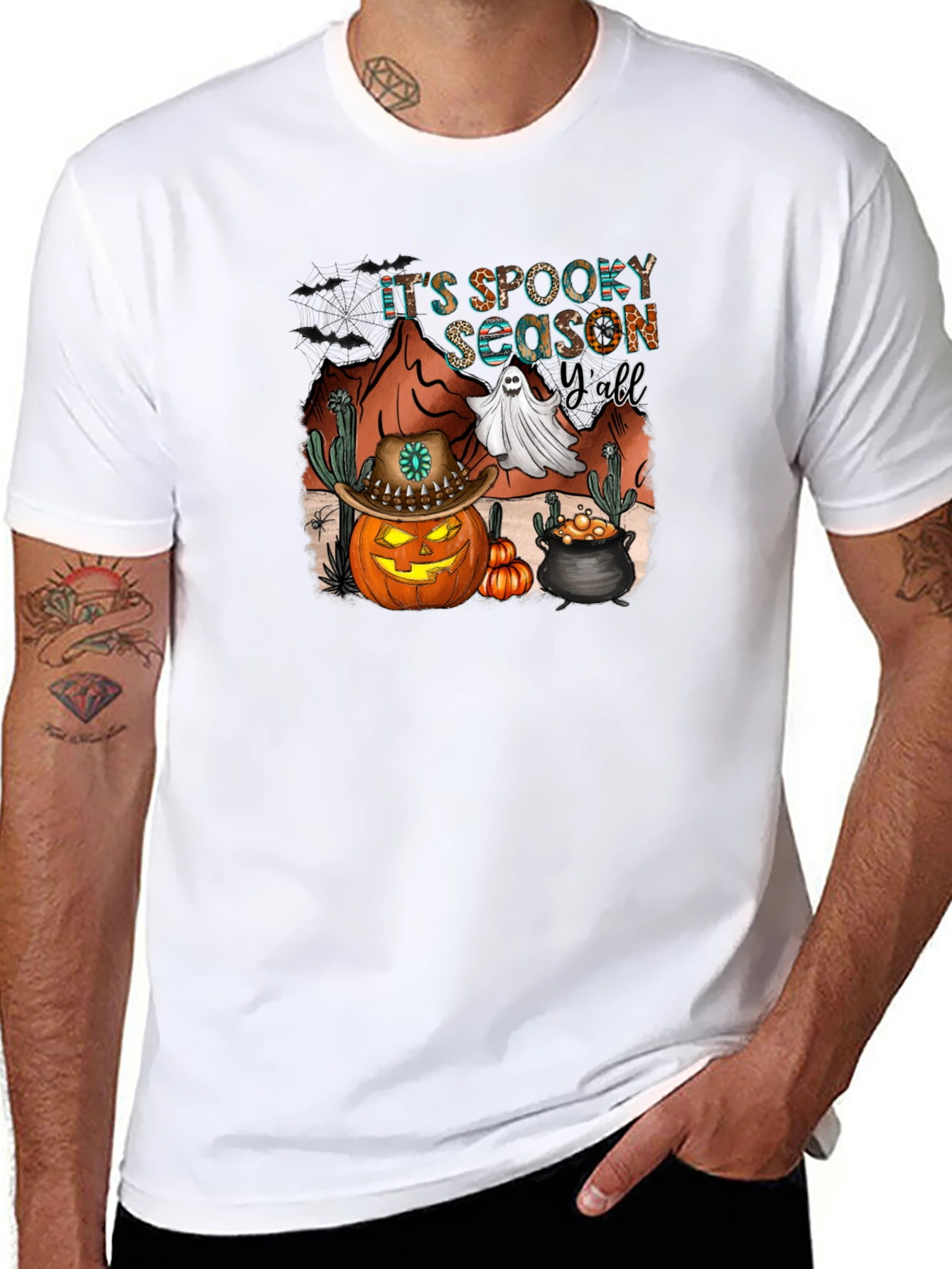 Spooky Season Yall Black T-Shirt