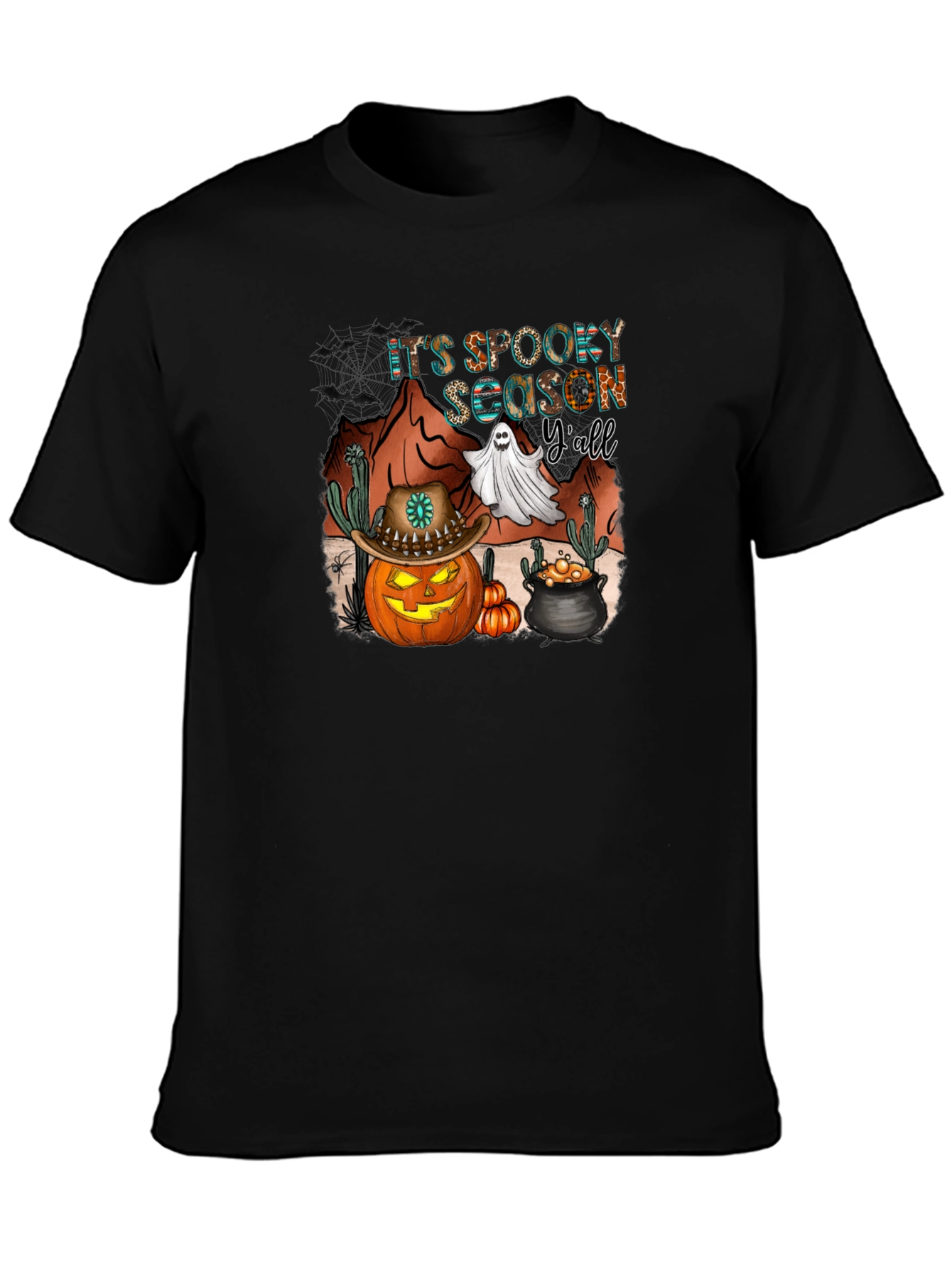 Spooky Season Yall Black T-Shirt