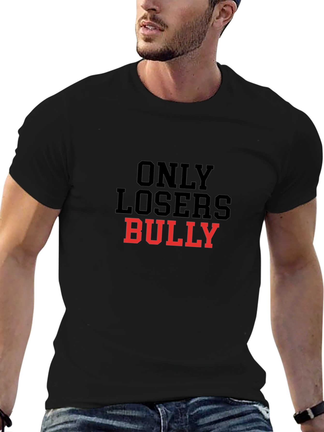 Only Losers Bully T-Shirt Anti-Bullying Tee