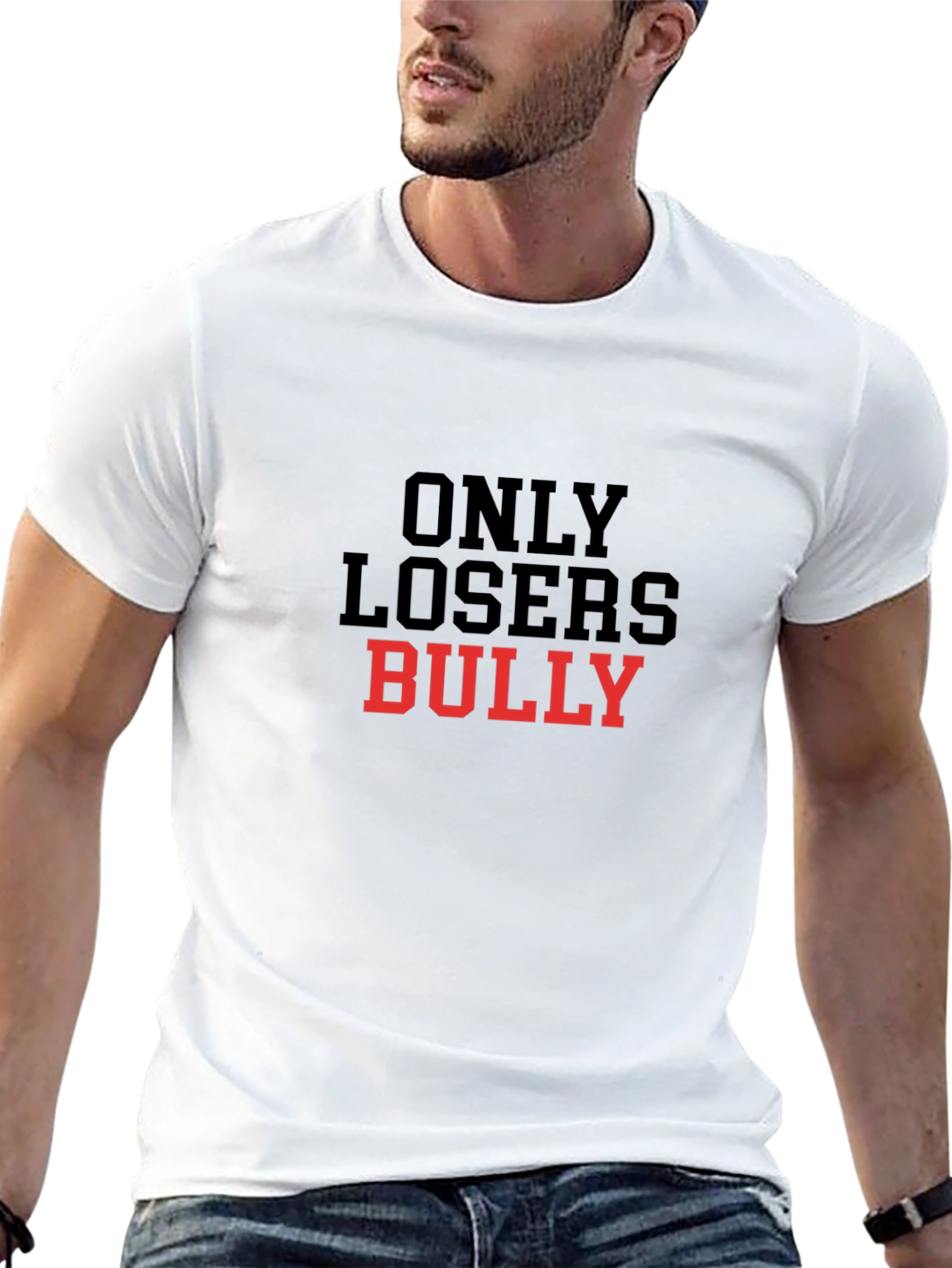 Only Losers Bully T-Shirt Anti-Bullying Tee