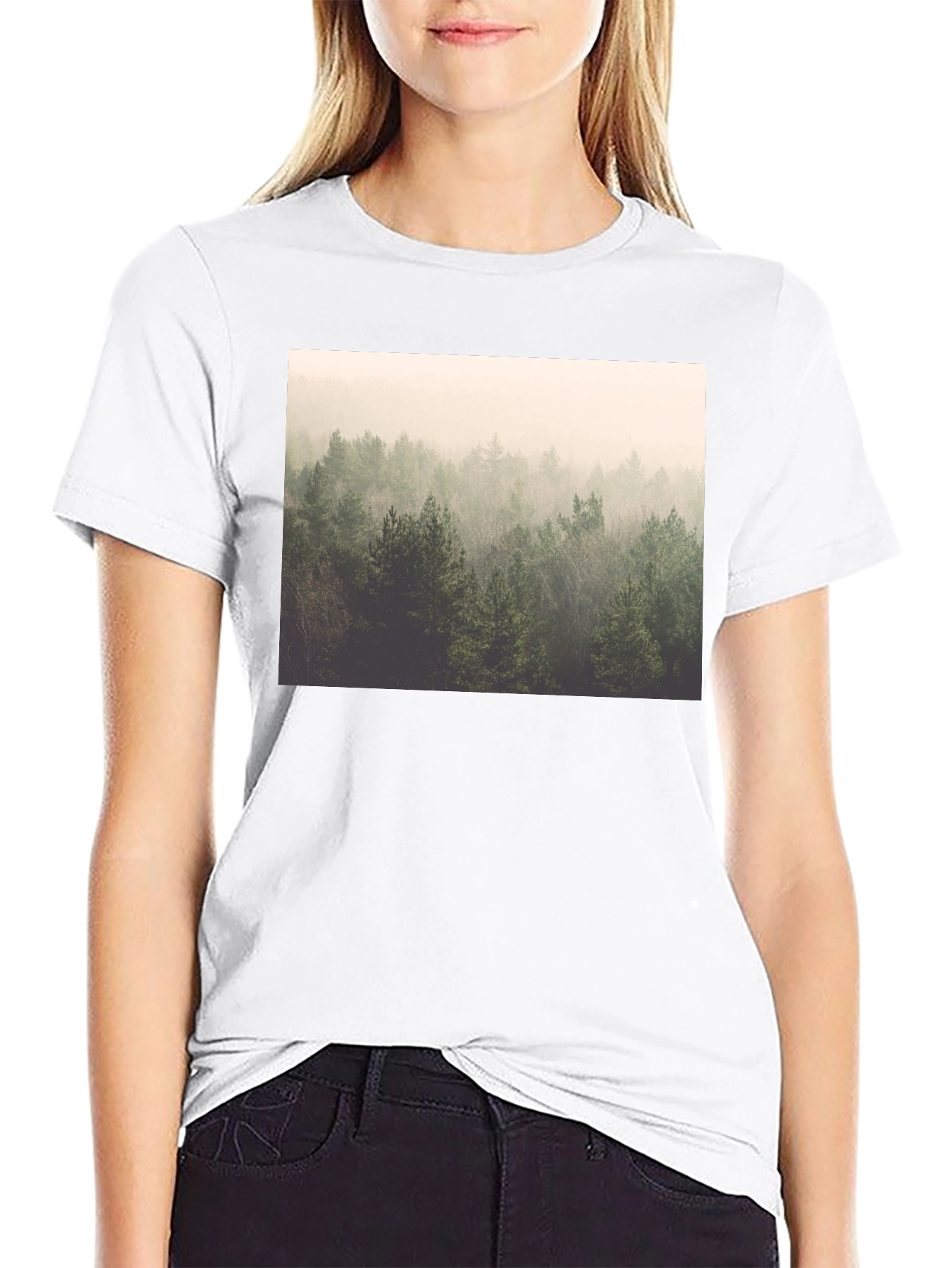 Forest Graphic Black T-Shirt